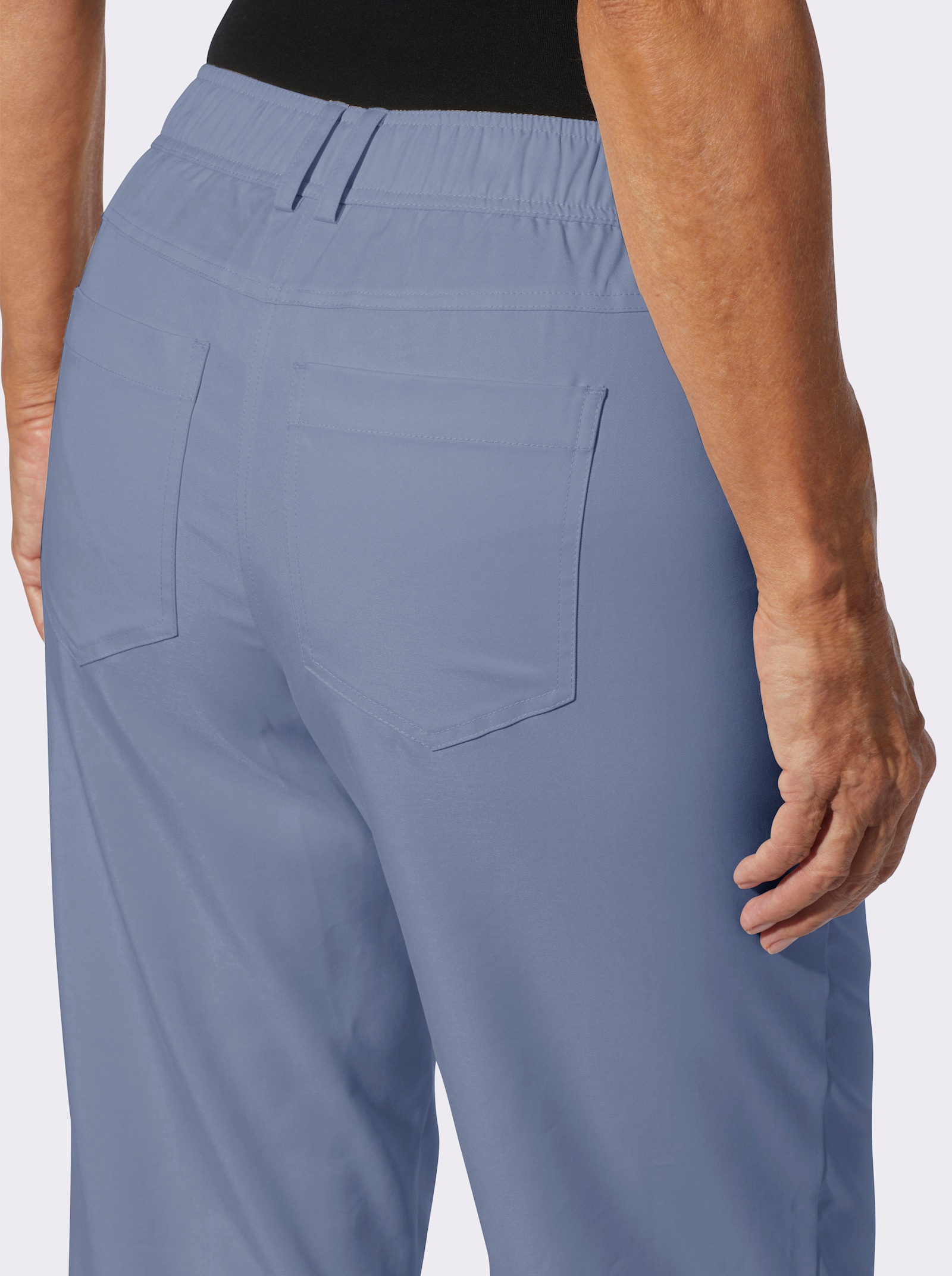 Hose mit Lyocell - taubenblau