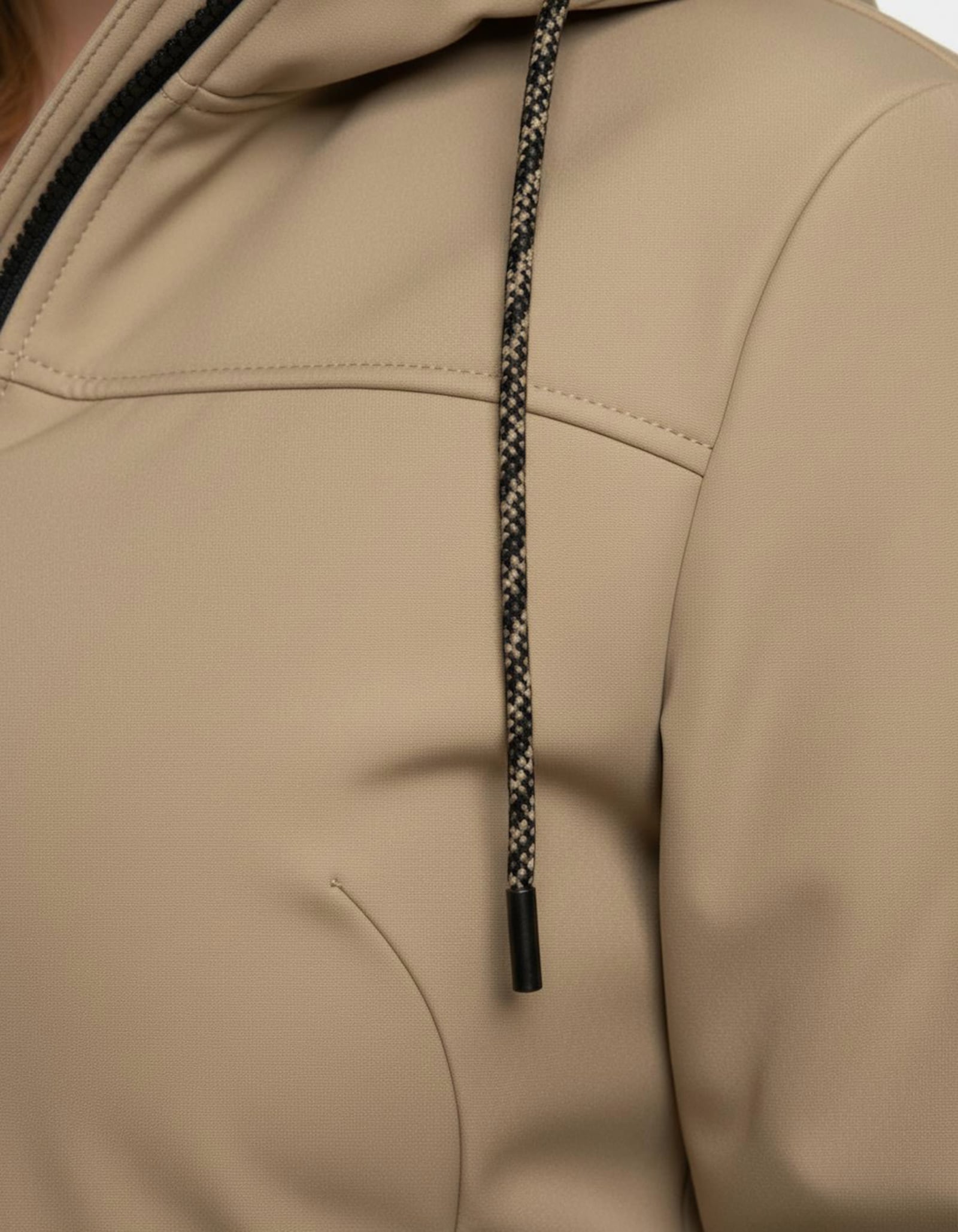 Softshelljacke mit reflektierenden Streifen - camel