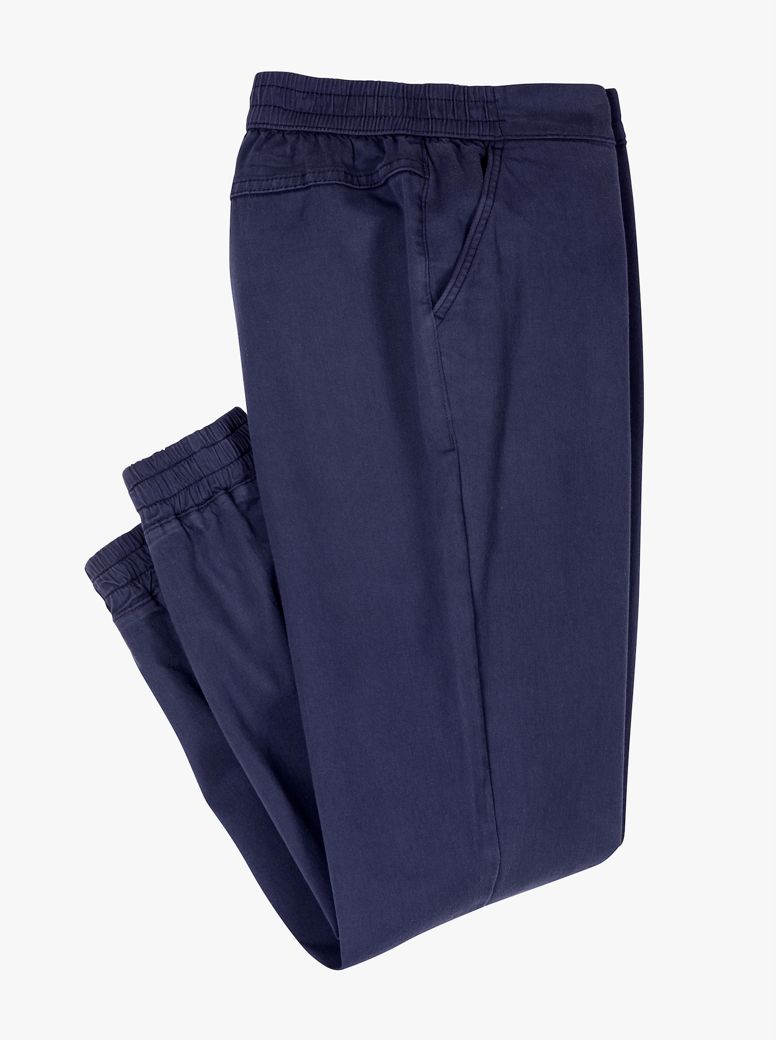 Hose mit elastischen Beinabschlüssen - marine