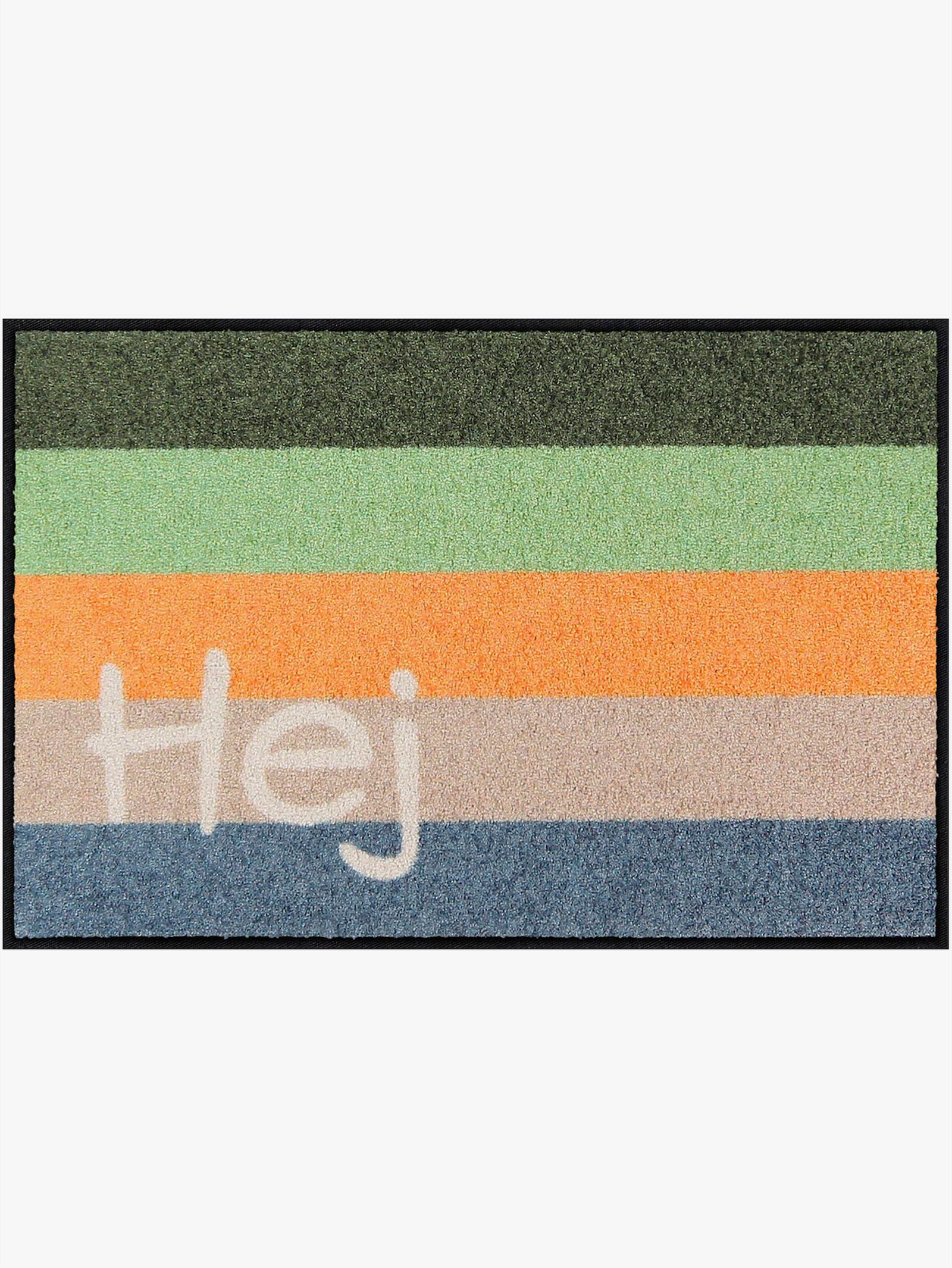 Salonloewe Fußmatte - grün-beige