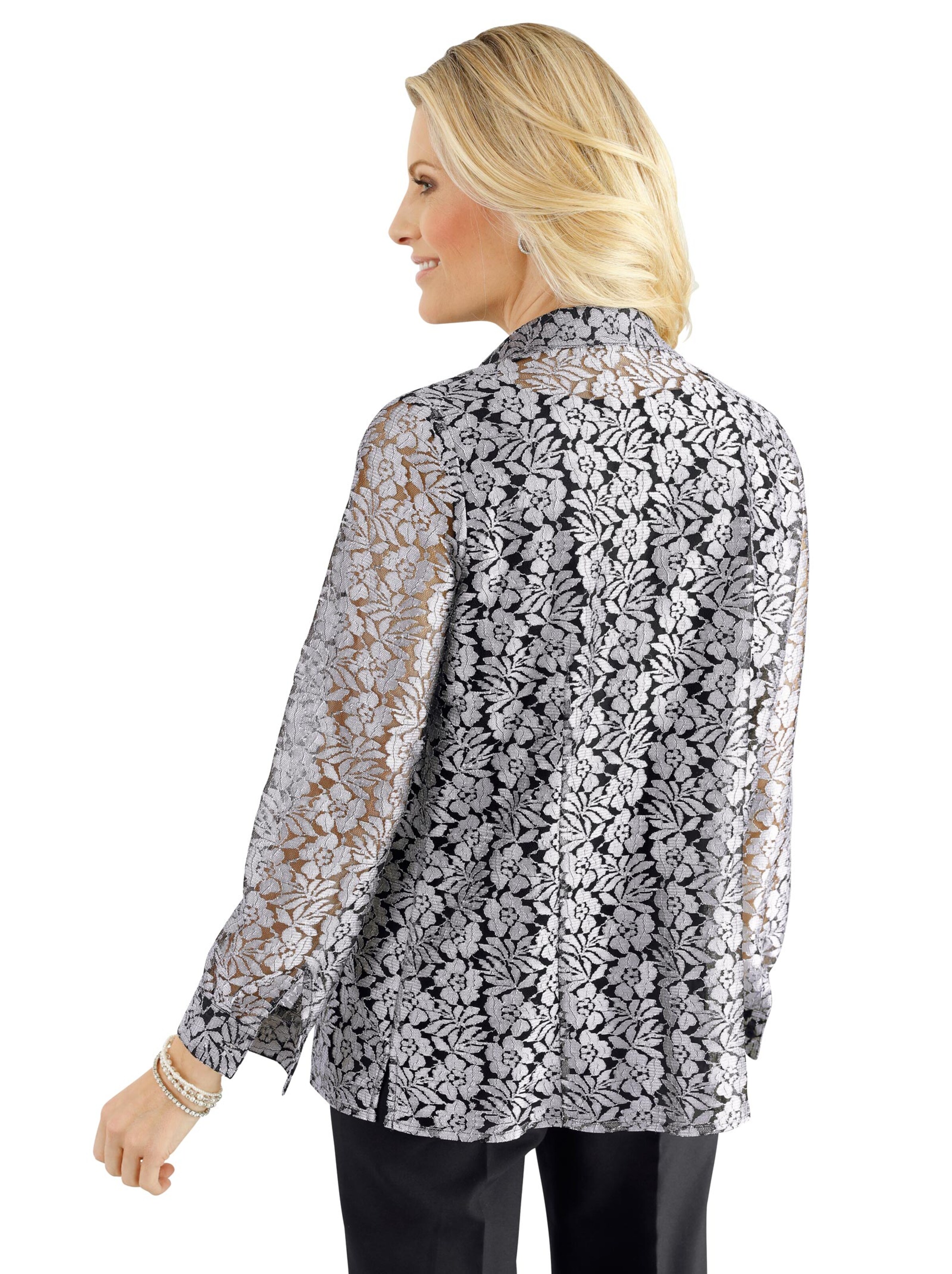 Bluse - silberfarben