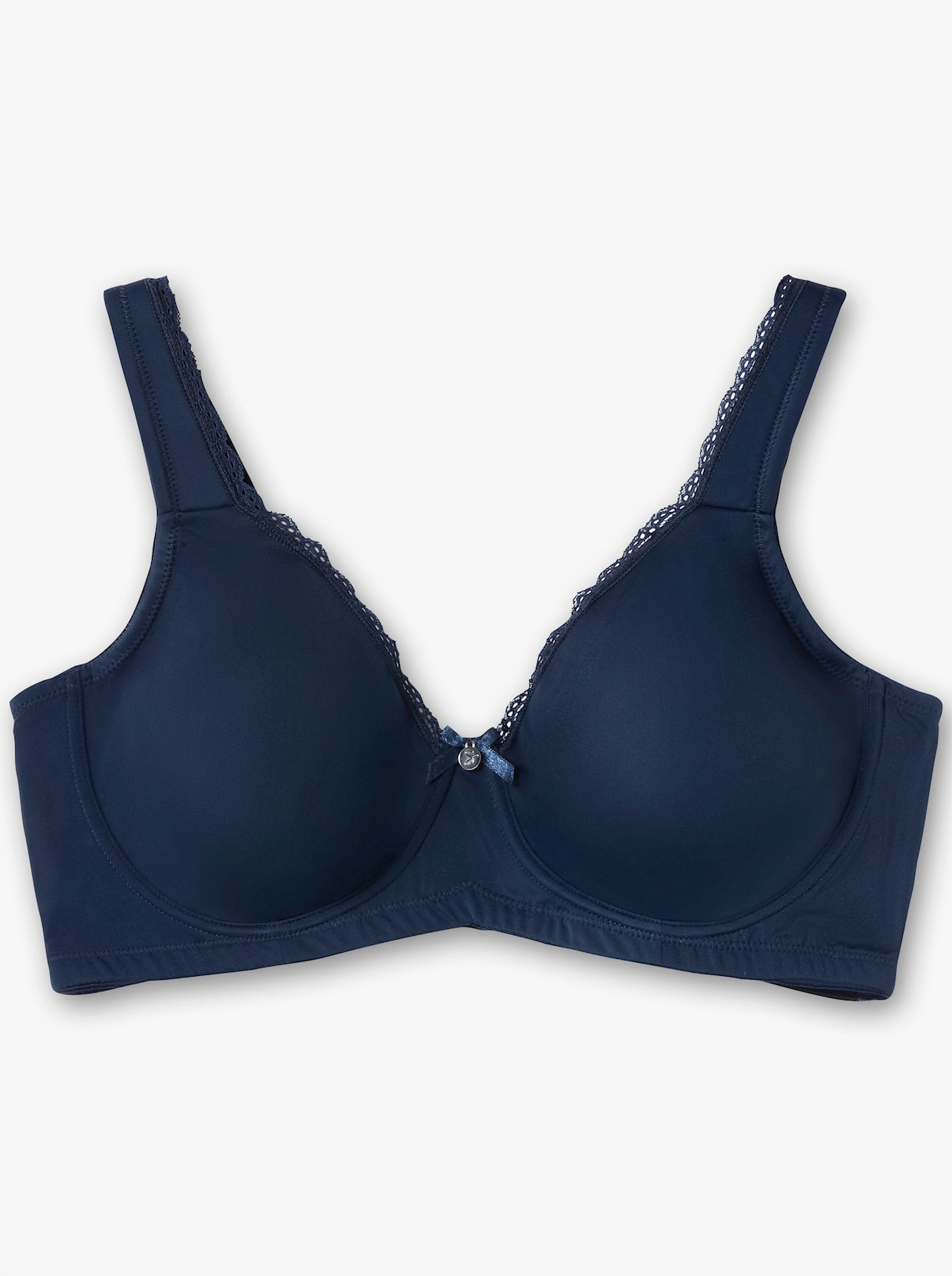 sheego Bügel-BH im Doppelpack - marine+weiß