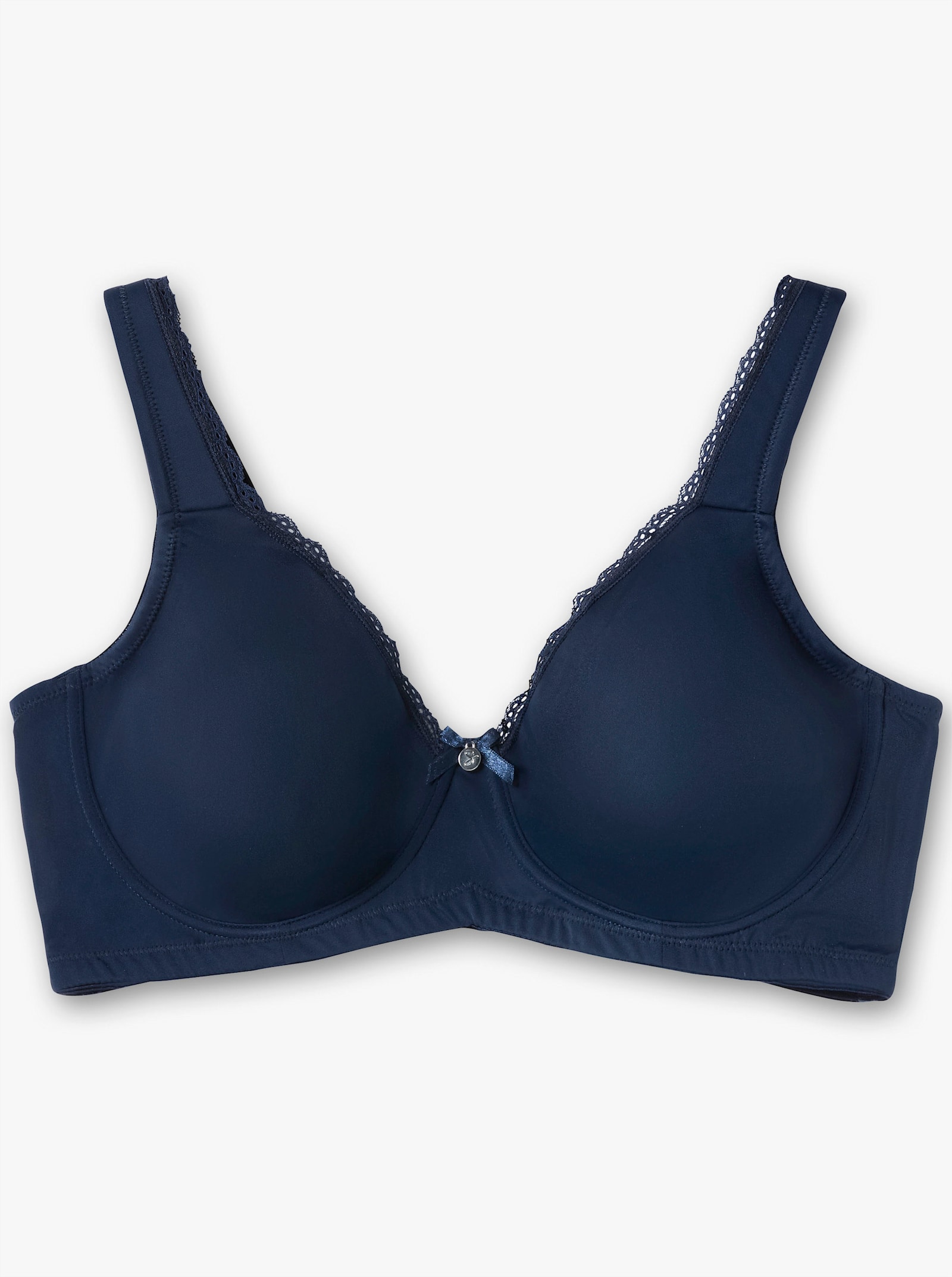 sheego Beugelbeha in set van 2 - marine en wit