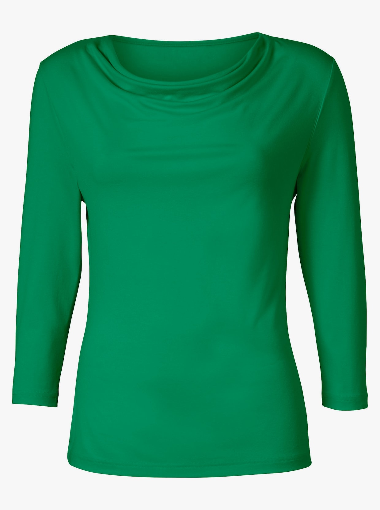 T-shirt à col bénitier - vert