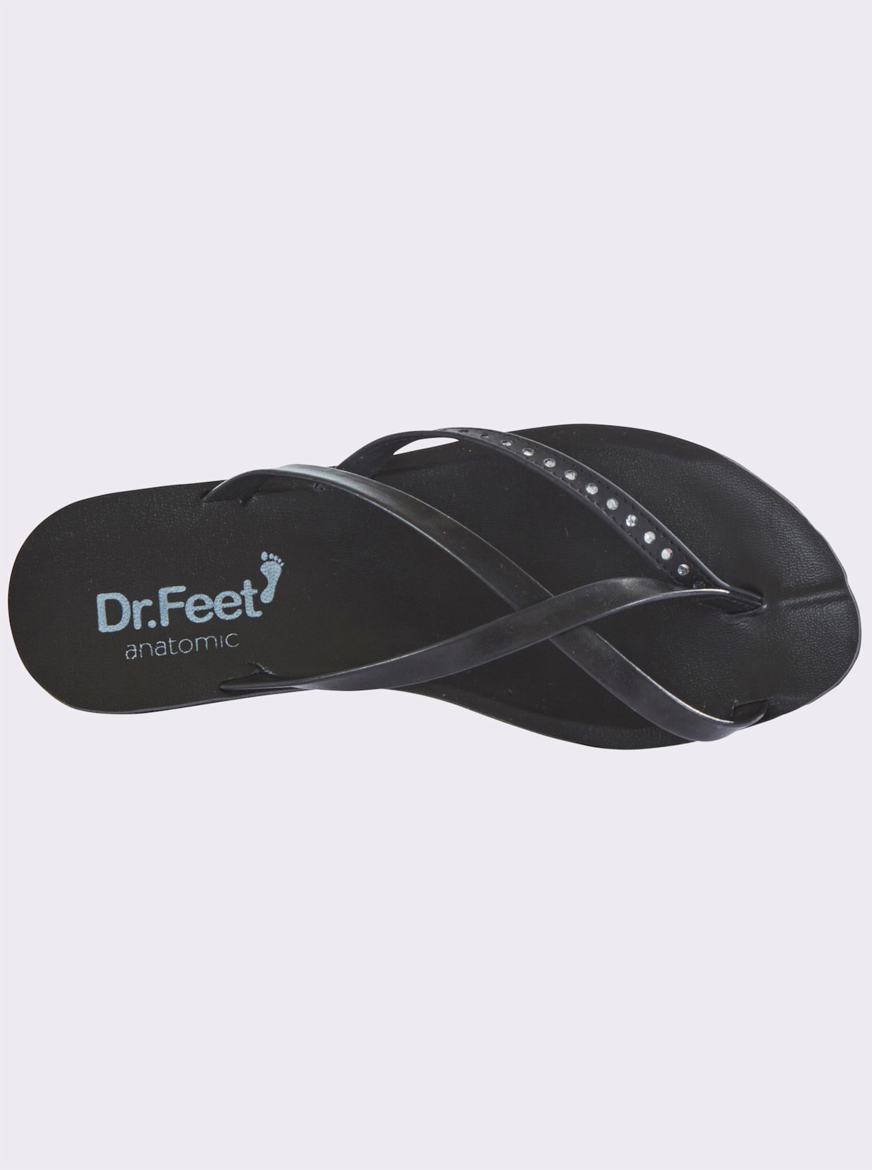 Dr. Feet Badepantolette - schwarz