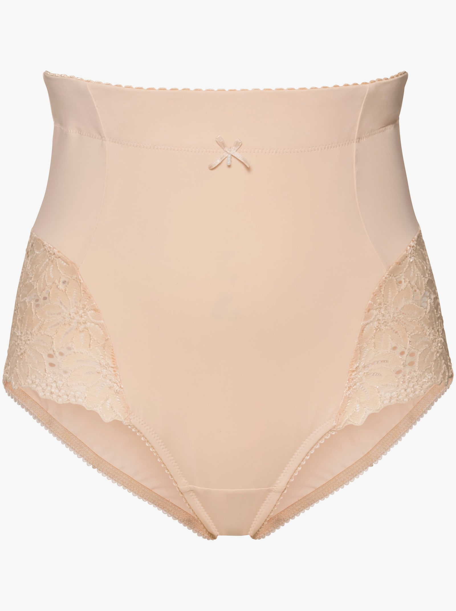 wäschepur Miederhose in extra hohem Schnitt - schwarz + puder