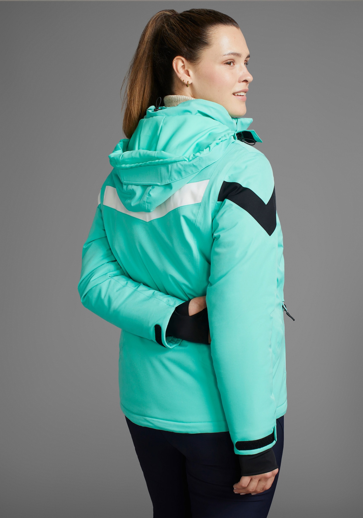 Winterjacke - electric green