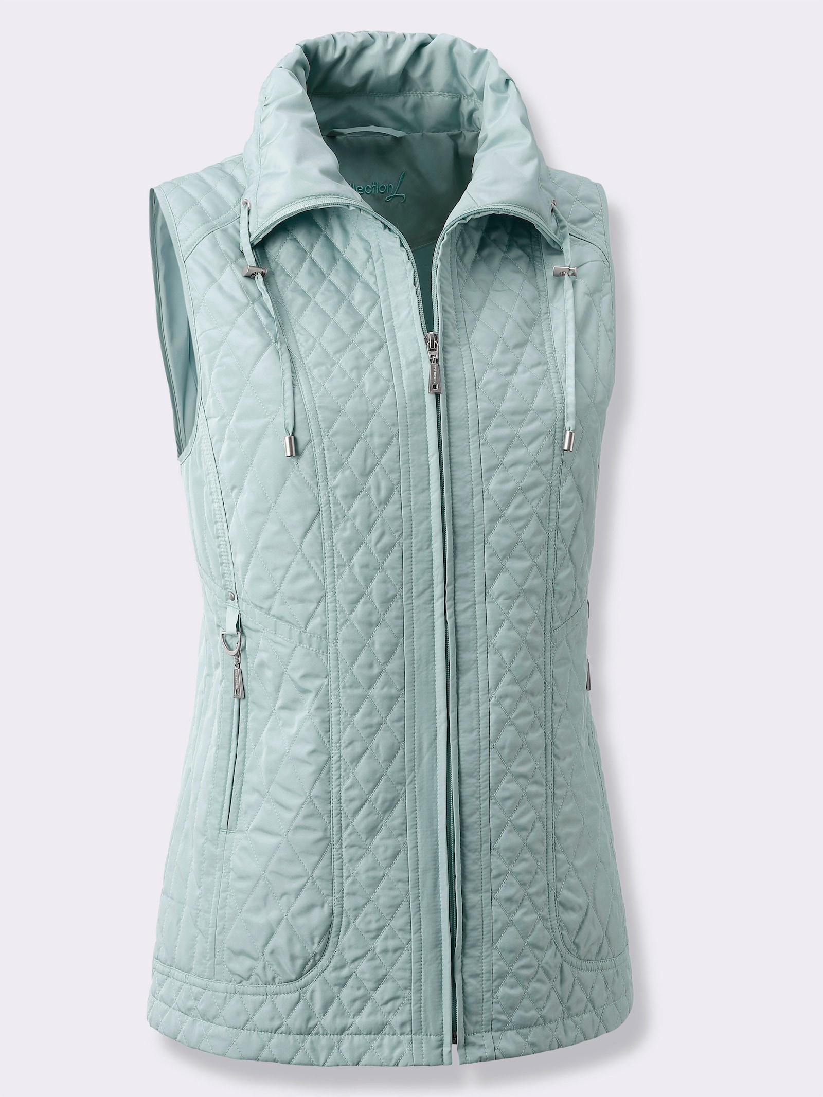 Steppweste in Microfaser-Qualität - kalkmint