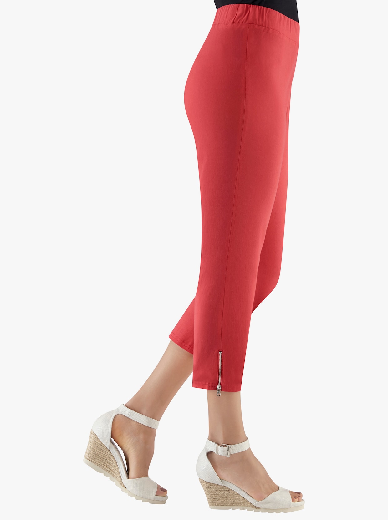 Adelina by Scheiter Pantalon 7/8 - rouge corail