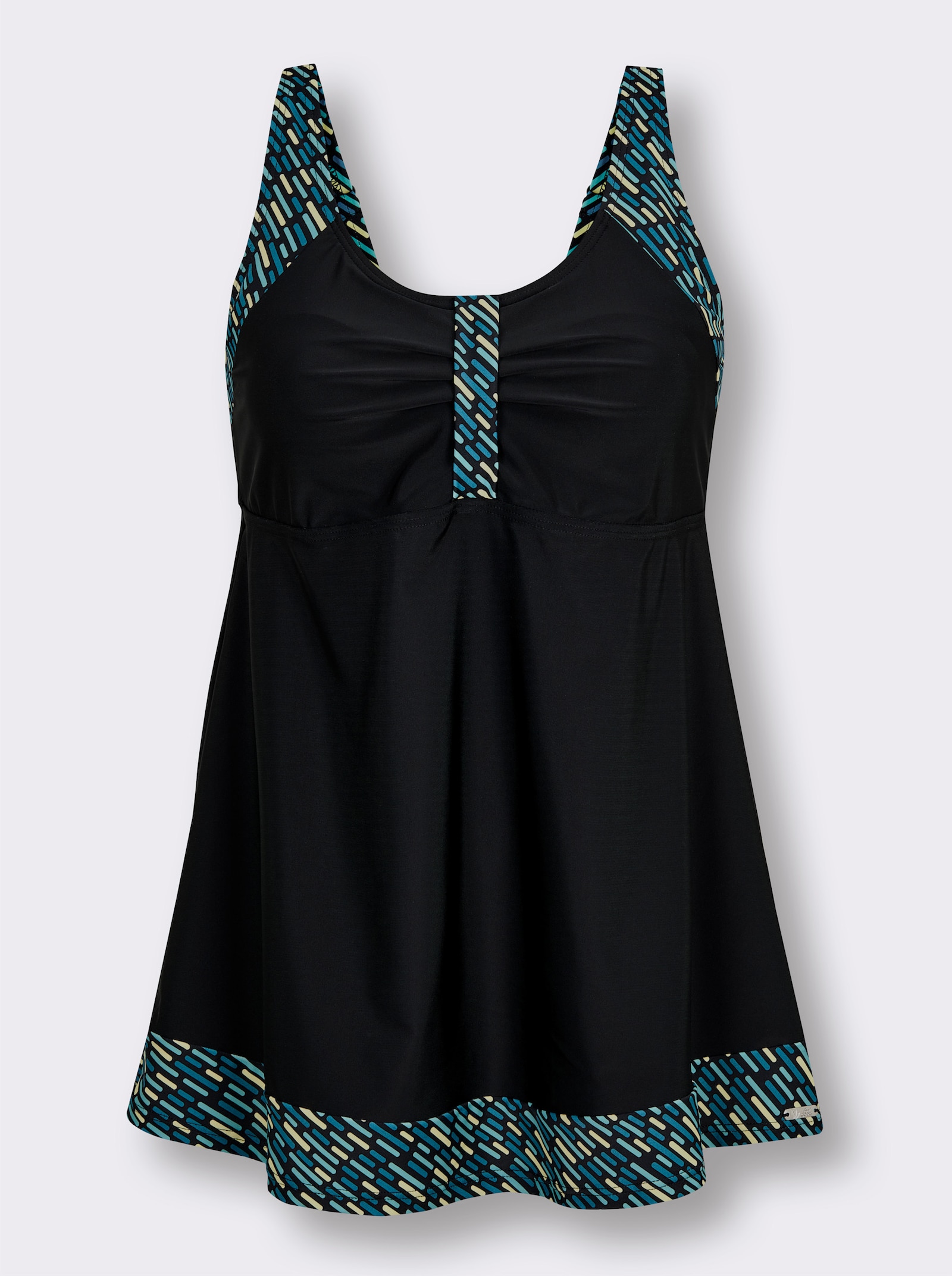 feel good Tankini-Oberteil - schwarz-topas