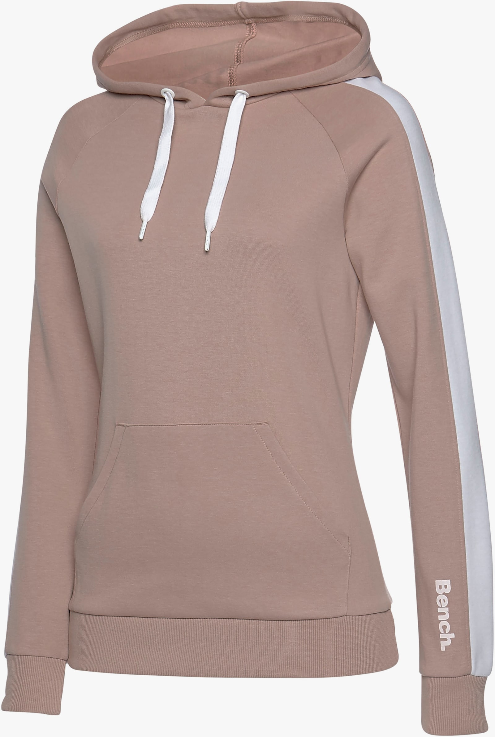 Bench. Loungewear Kapuzensweatshirt - beige-weiß