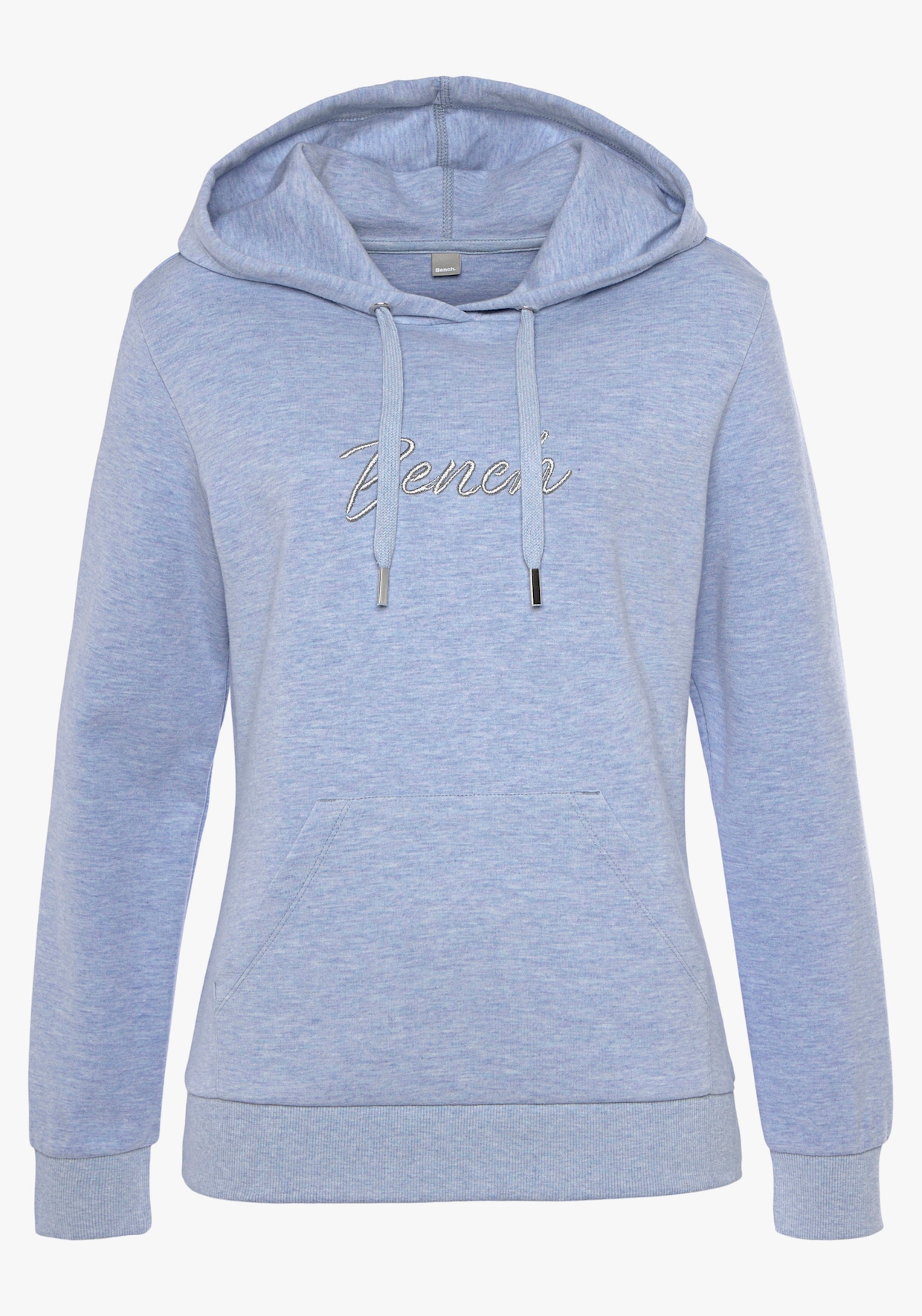 Sweatshirt met capuchon - lichtblauw gemêleerd