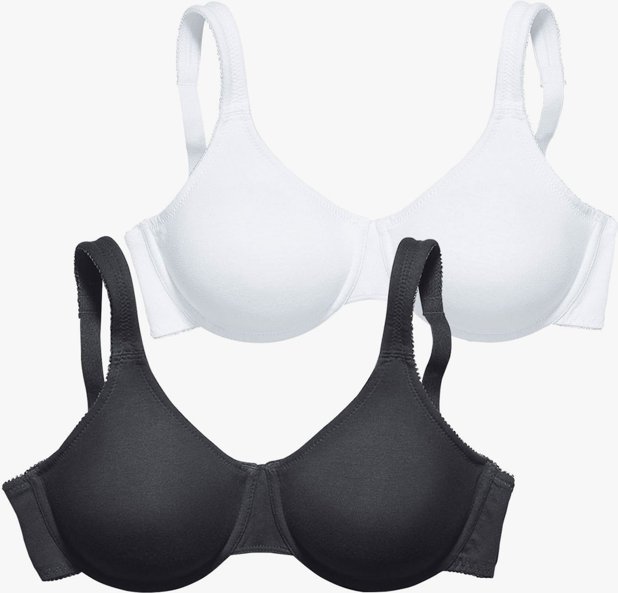 petite fleur Soutien-gorge minimiseur - noir + blanc