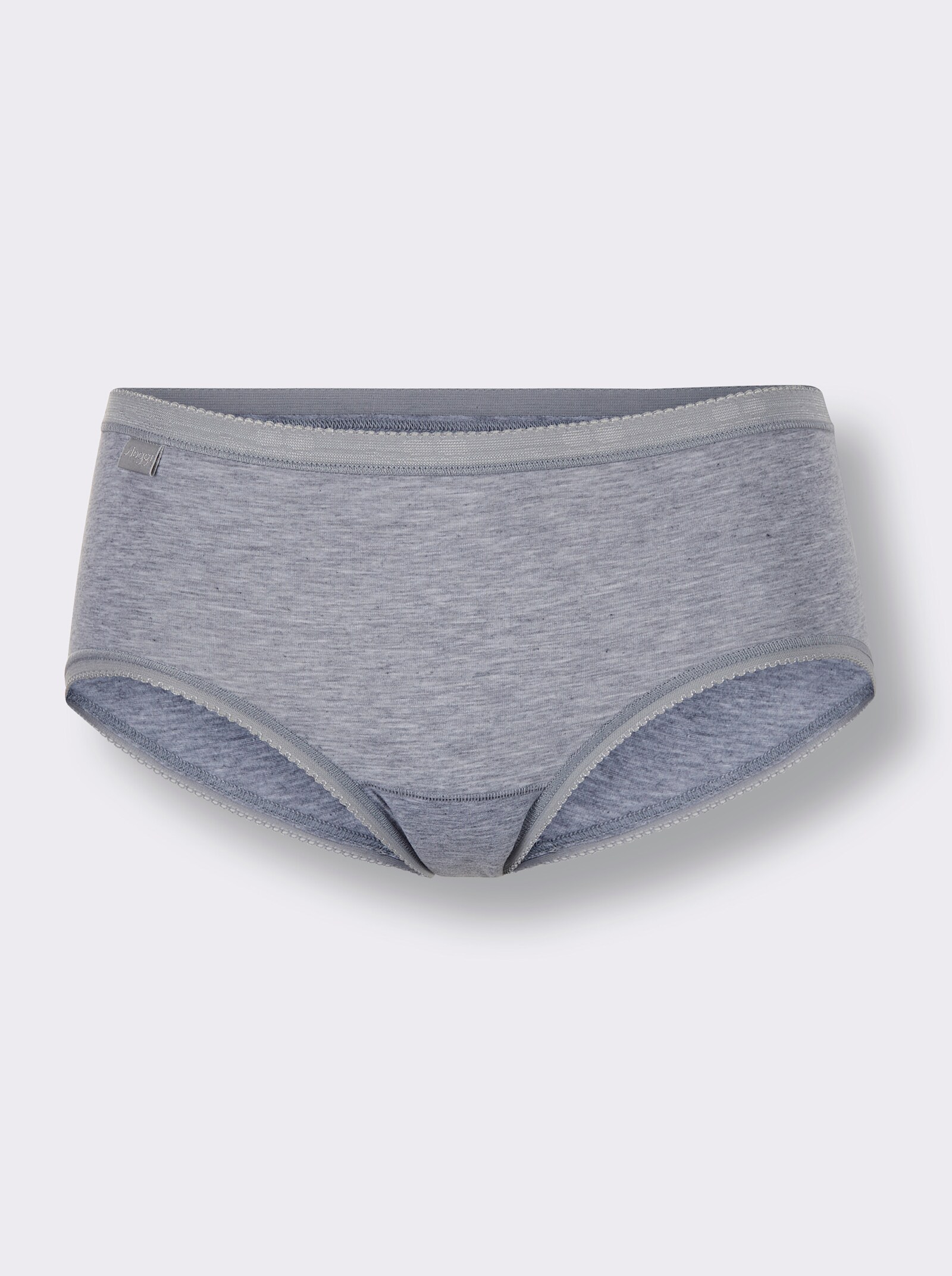 Sloggi Hüftslip ohne Seitennähte - weiß + marine + grau-meliert
