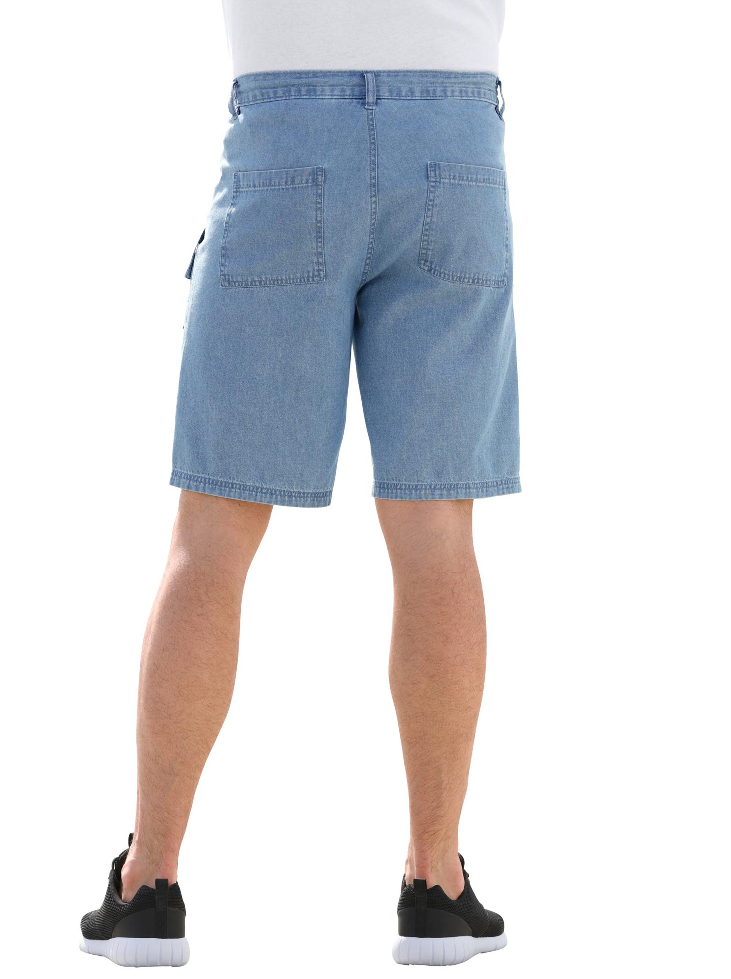 Jeans-Bermudas - blue-bleached