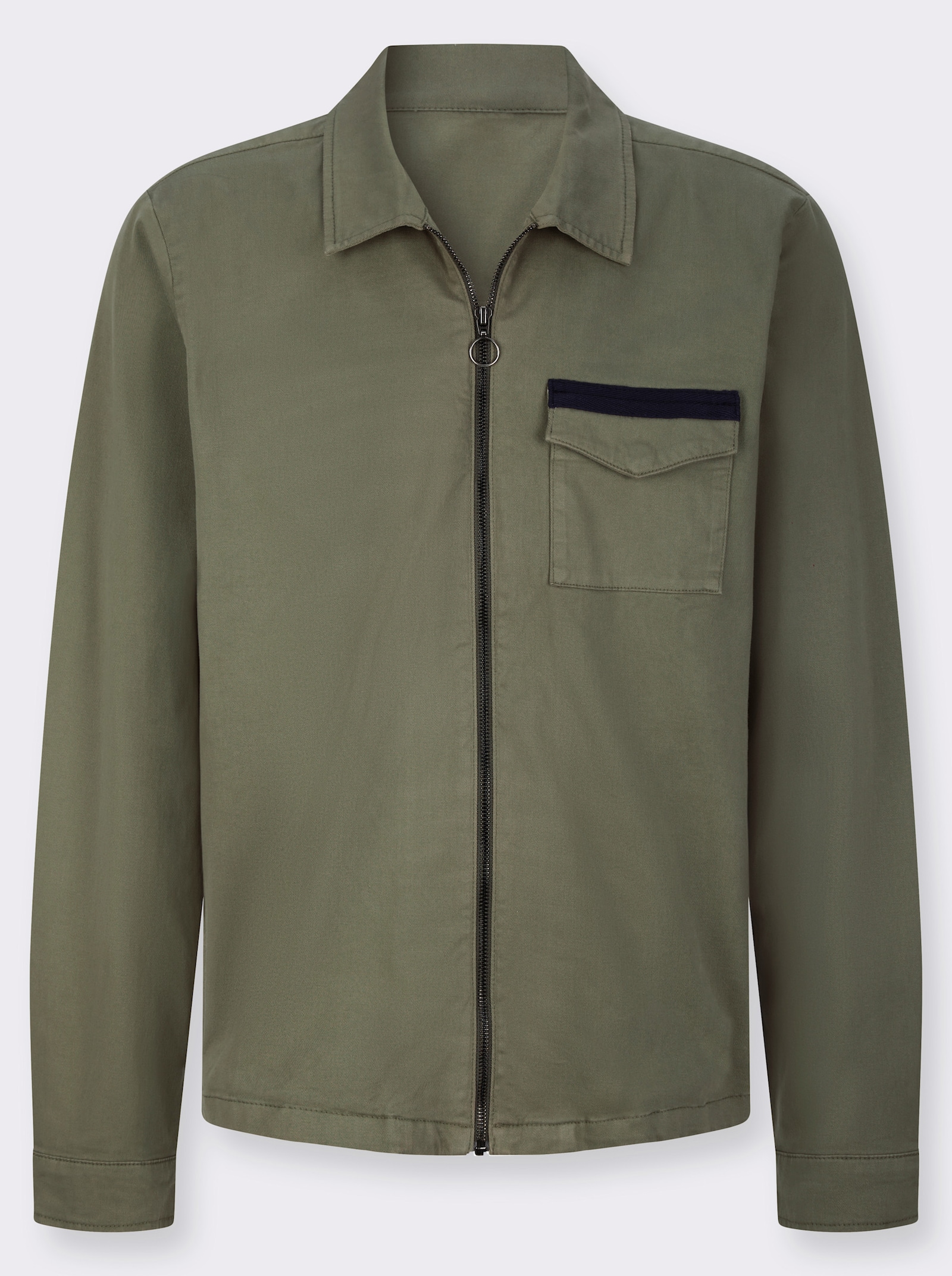 Jacke in Twill-Qualität - khaki