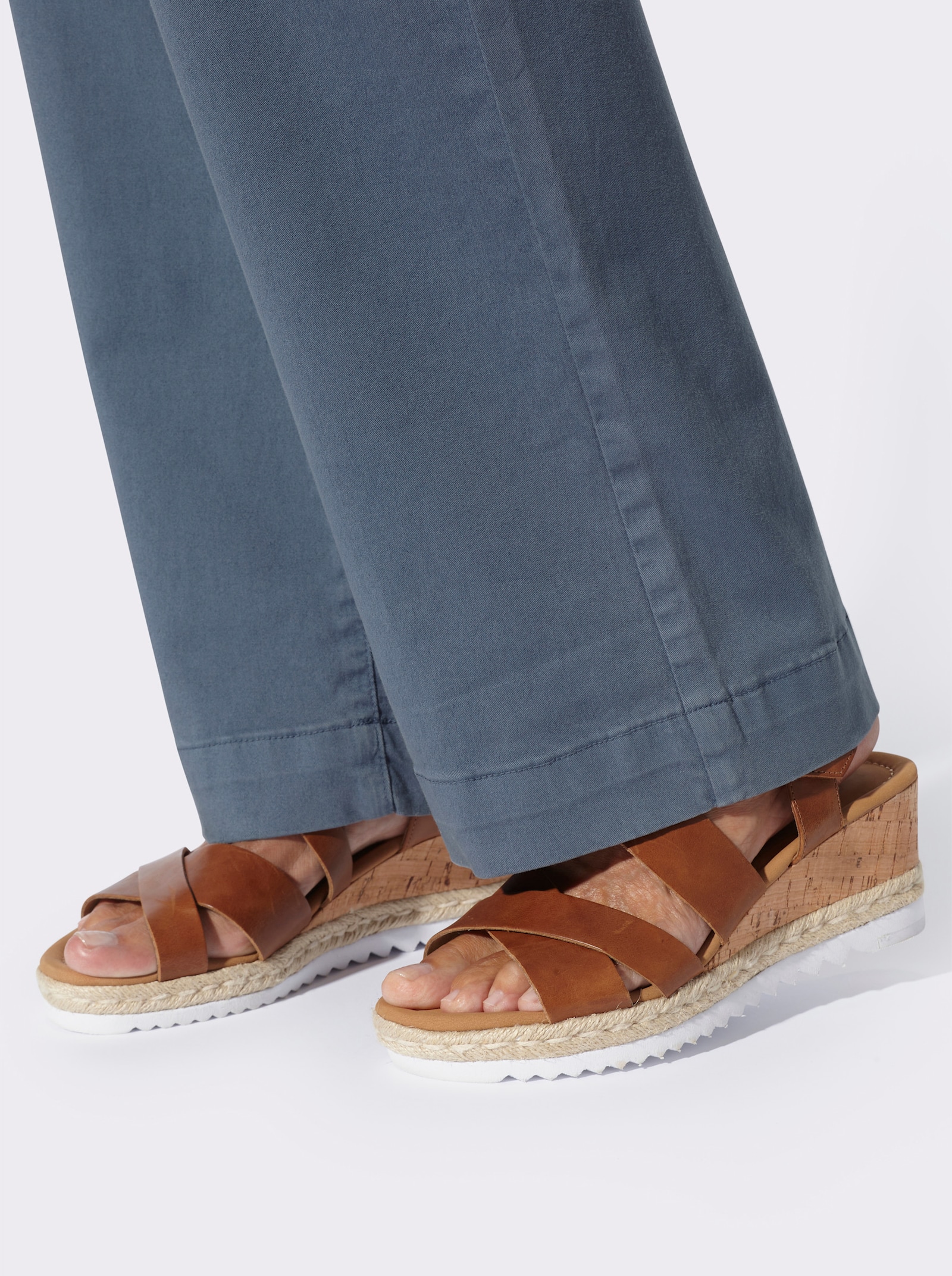 Gerade Jeans in Twill-Qualität - rauchblau