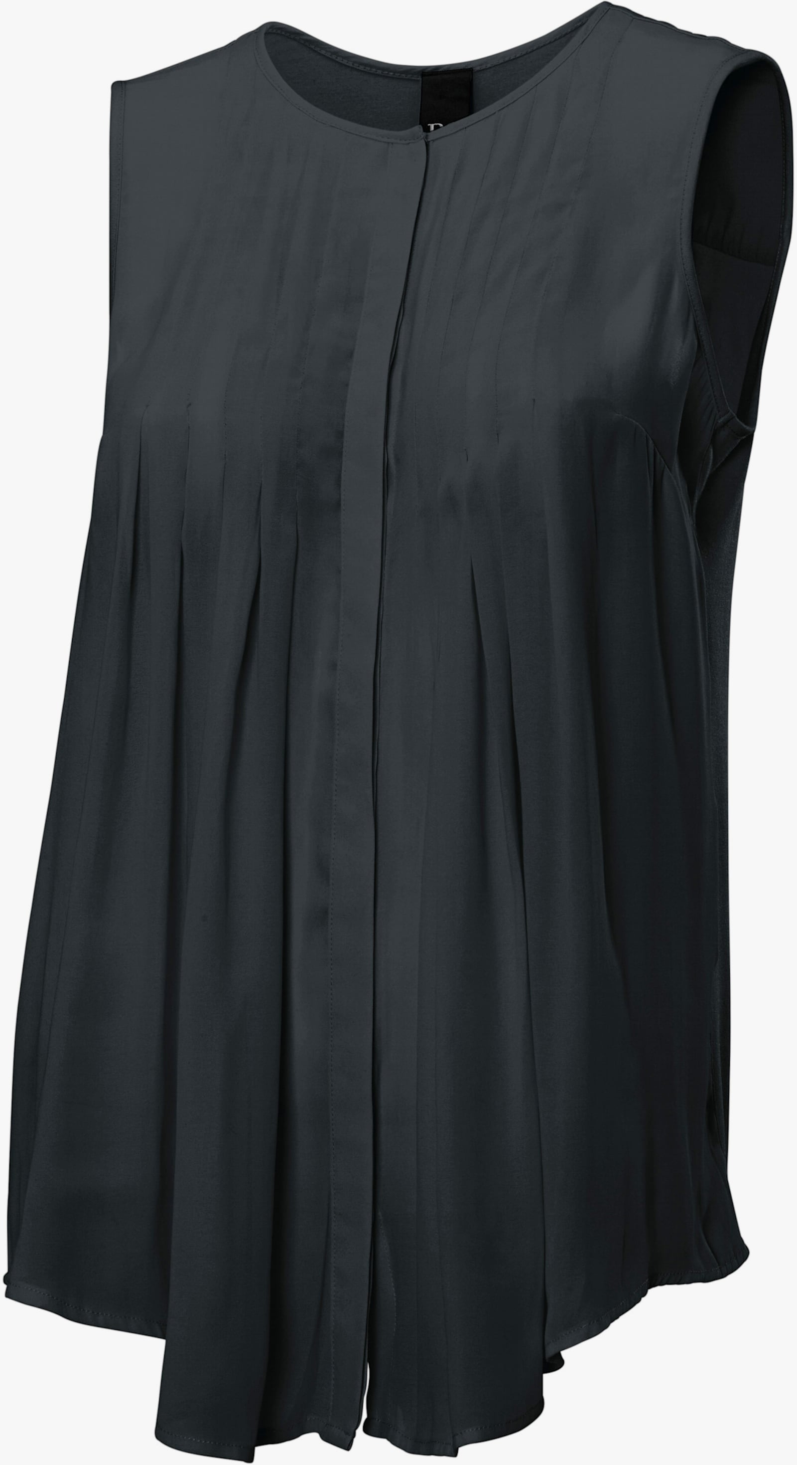 heine Blusenshirt mit Knopfleiste - schwarz