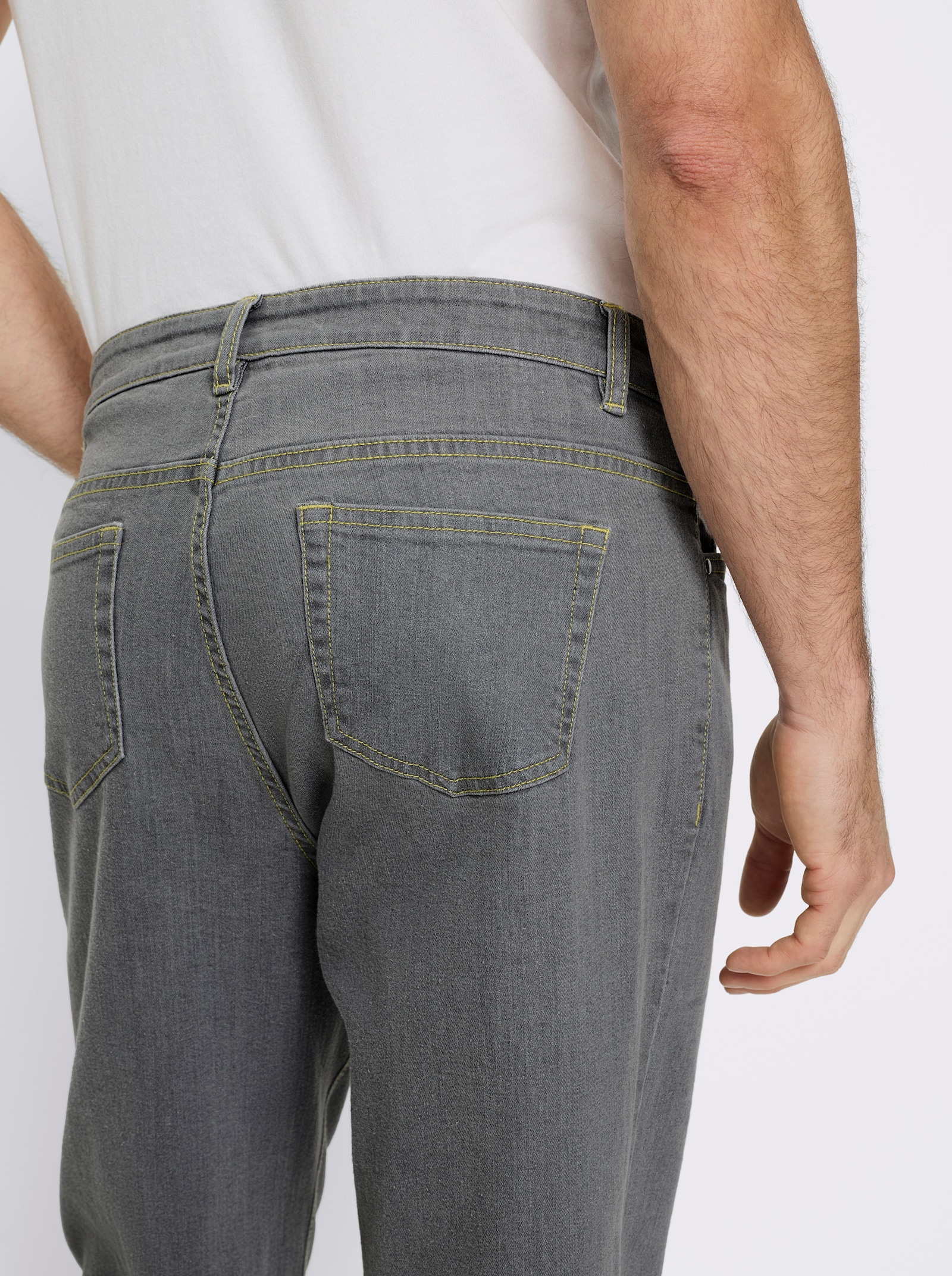 Marco Donati Jeans mit Kontrastnähten - grey denim