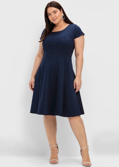 sheego Cocktailkleid - marine