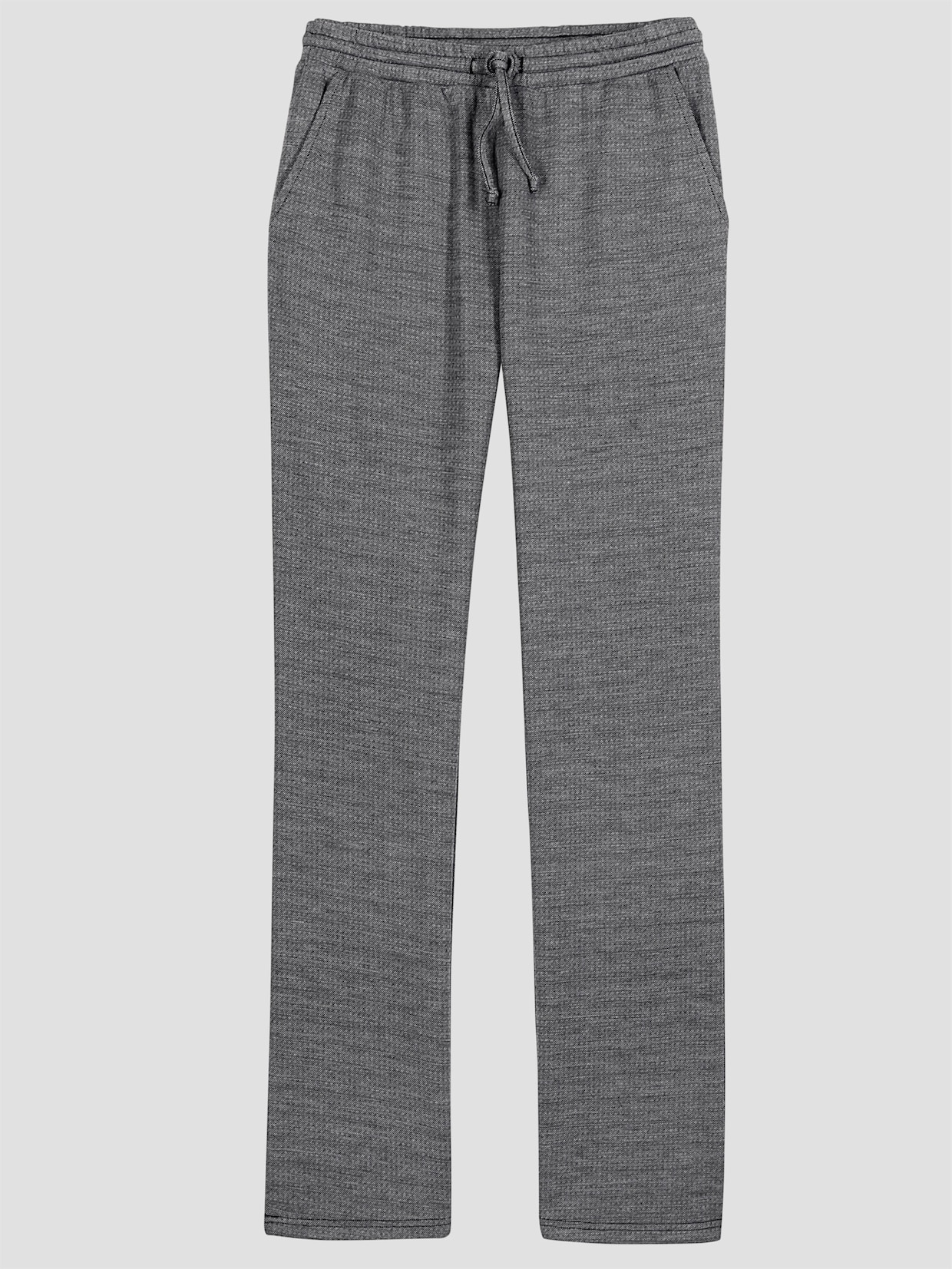 Jerseyhose - schwarz-steingrau-meliert