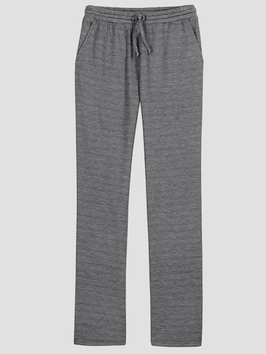 Jerseyhose - schwarz-steingrau-meliert