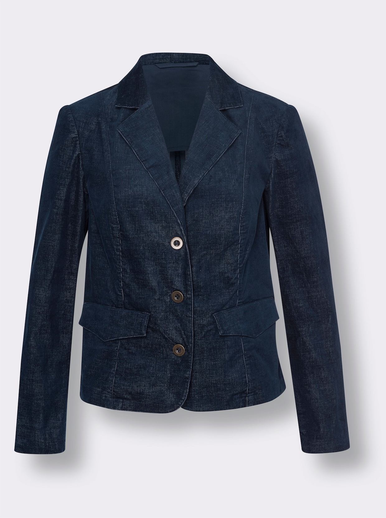 heine Blazer en velours - bleu foncé