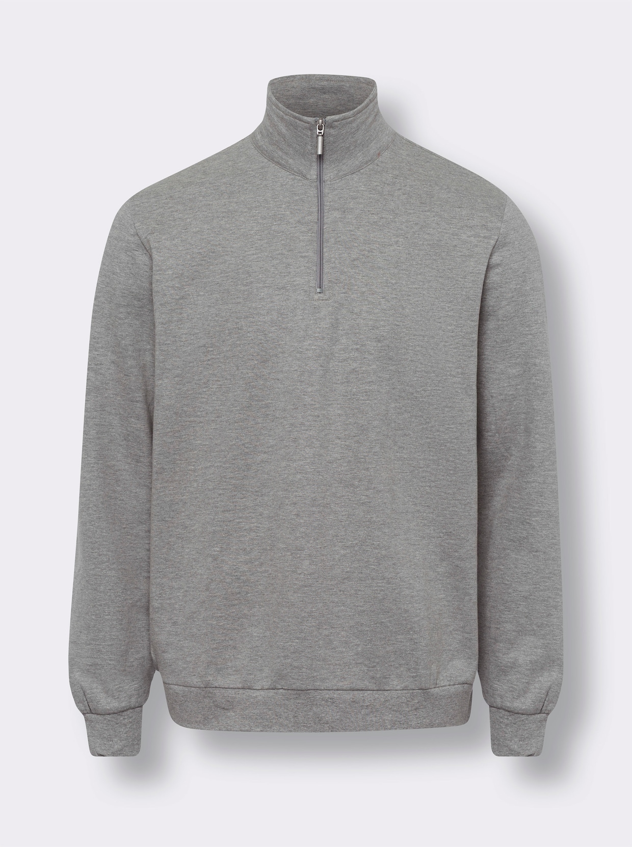 Sweatshirt - hellgrau-meliert