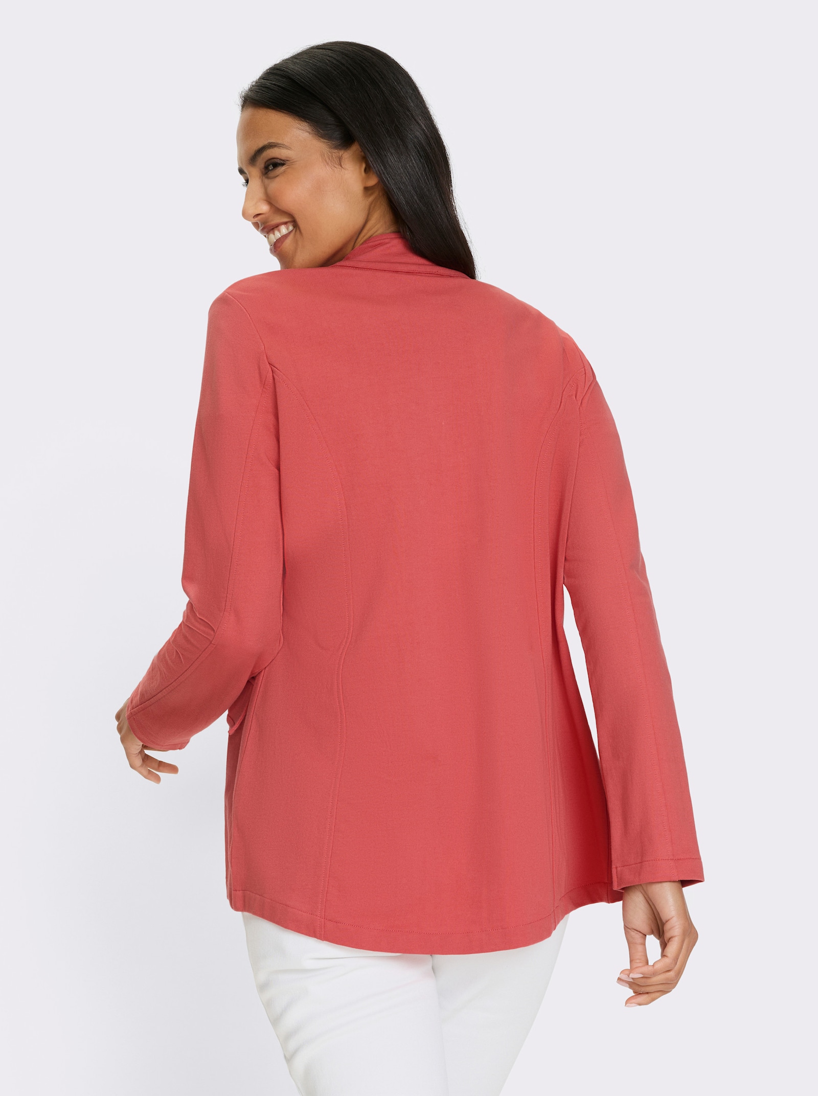 Shirtjasje in militaire stijl - grapefruit