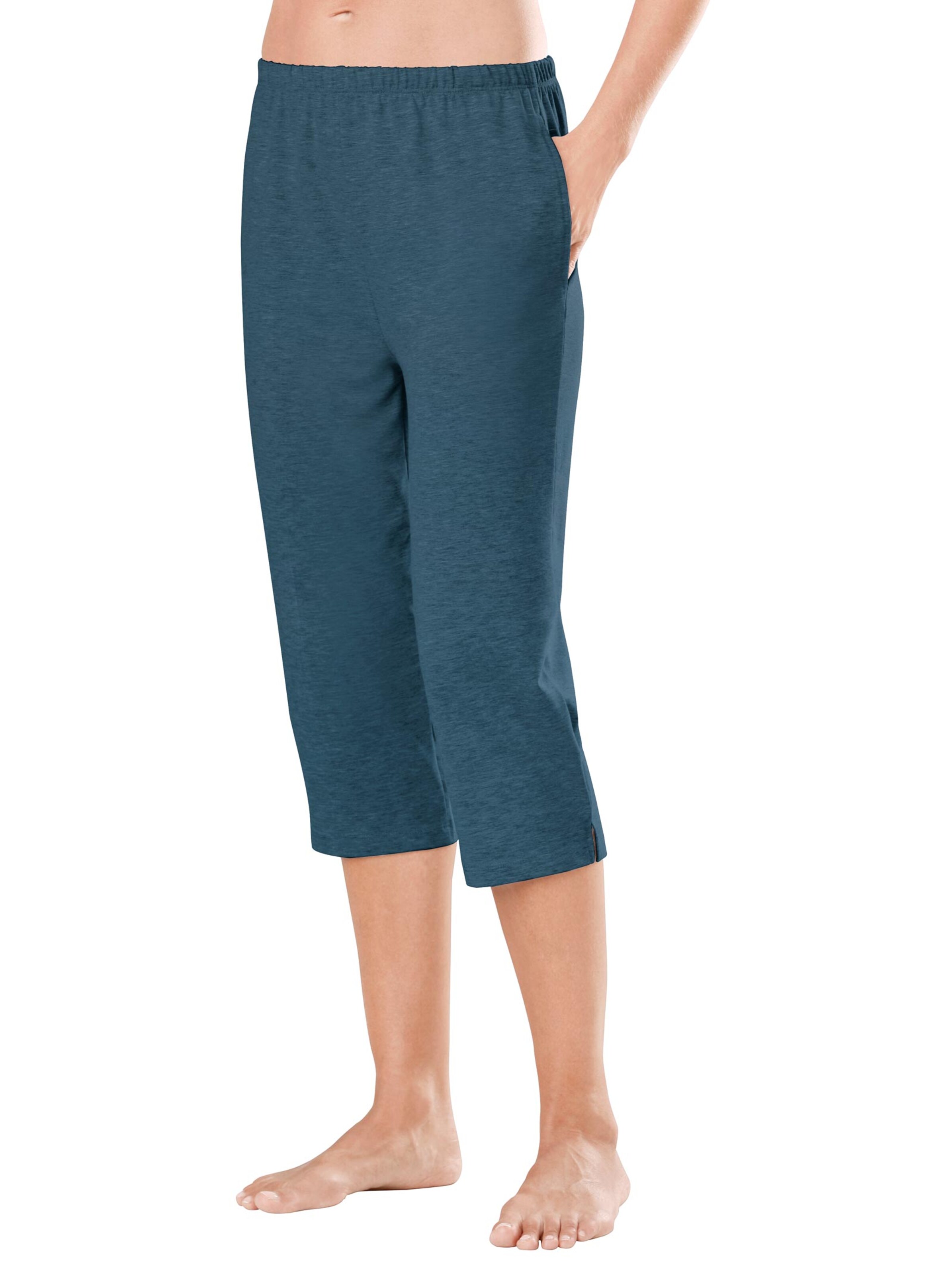 feel good Capri-Hosen - petrol + taupe