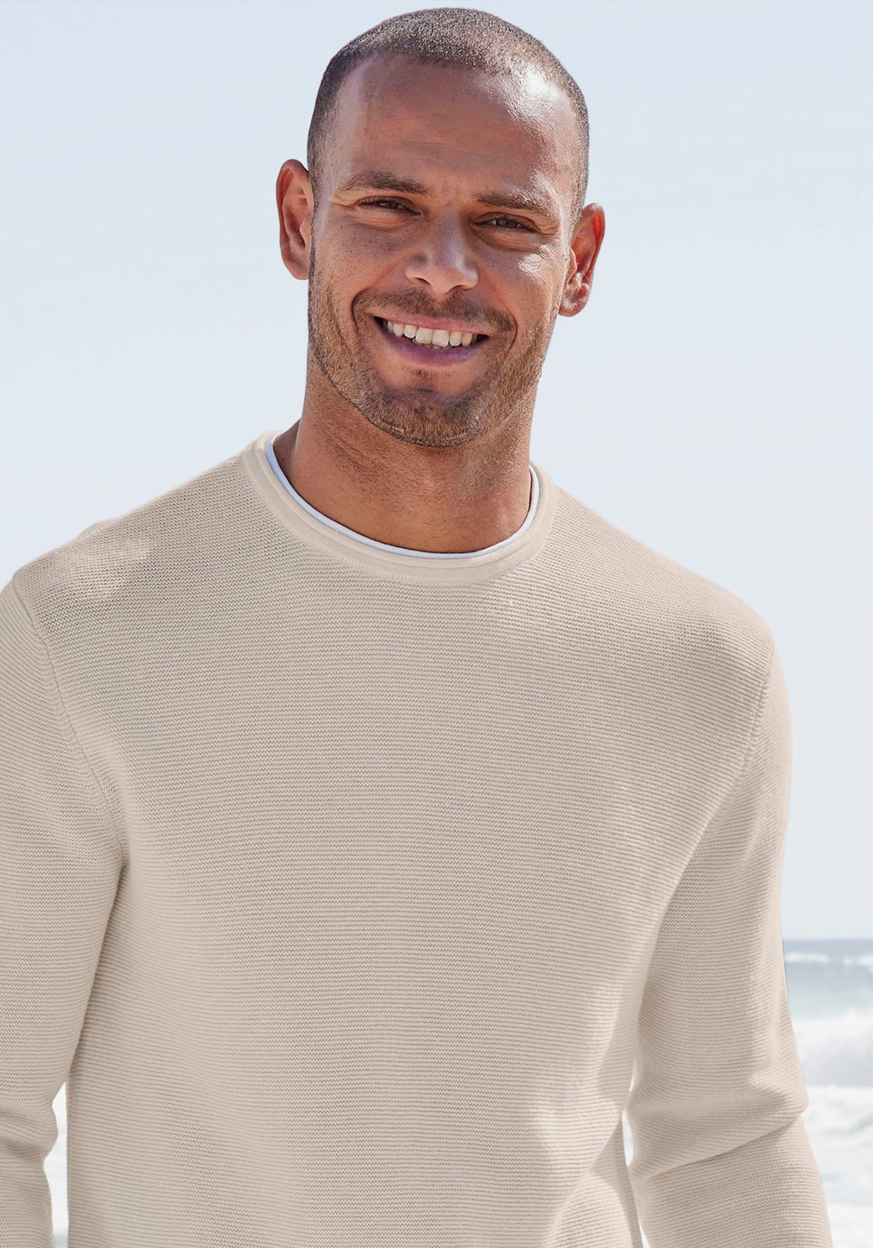 AUTHENTIC LE JOGGER Strickpullover - creme
