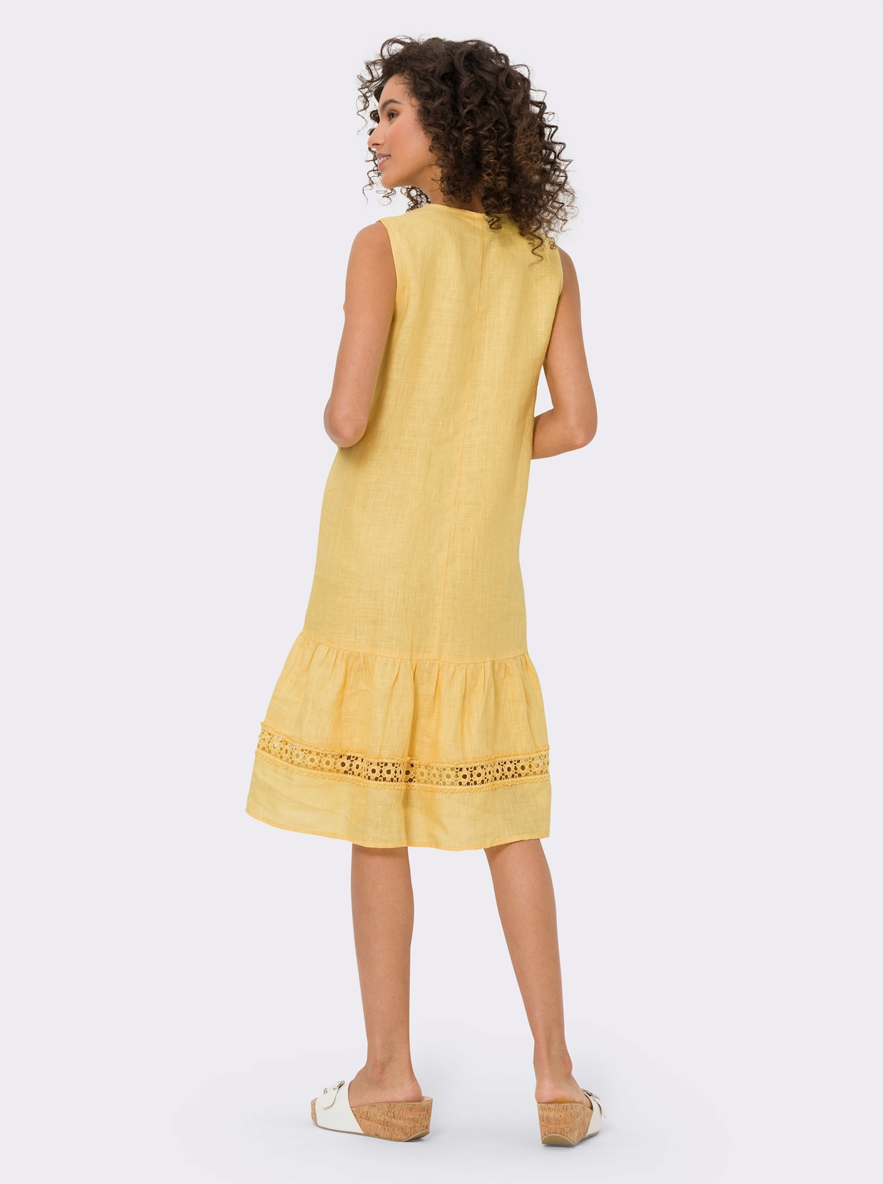 heine Webkleid - gelb