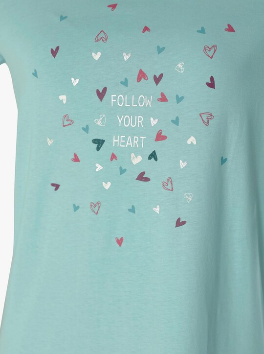 Nachthemd - mint + mauve