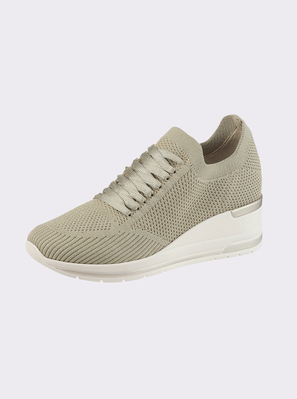 airsoft modern+ Keilsneaker - goldfarben