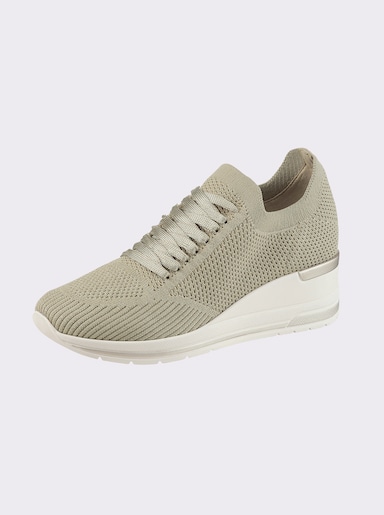 airsoft modern+ Keilsneaker - goldfarben