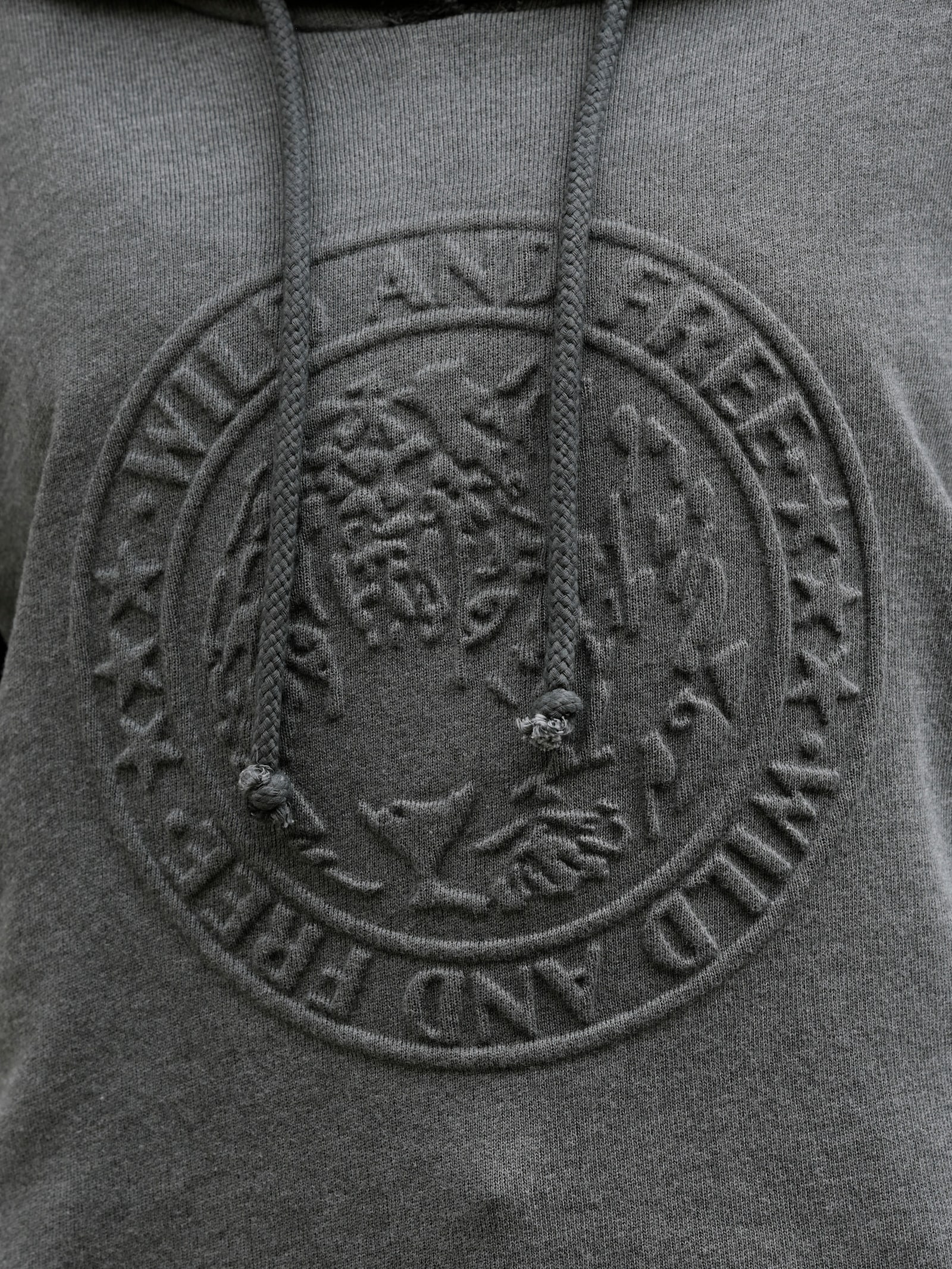 heine Kapuzensweatshirt mit Rollkanten - graphit