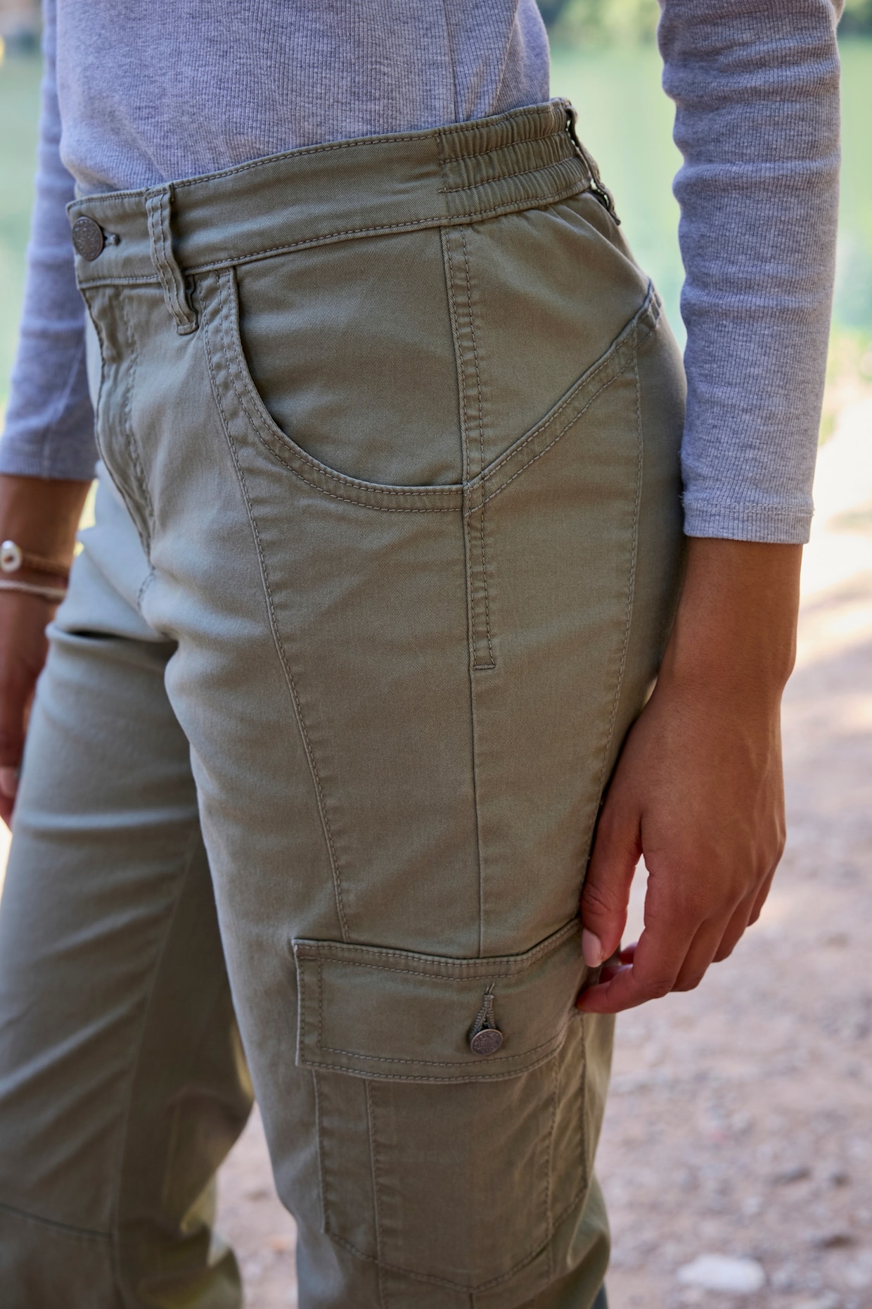 LASCANA ACTIVE Trekkinghose - khaki