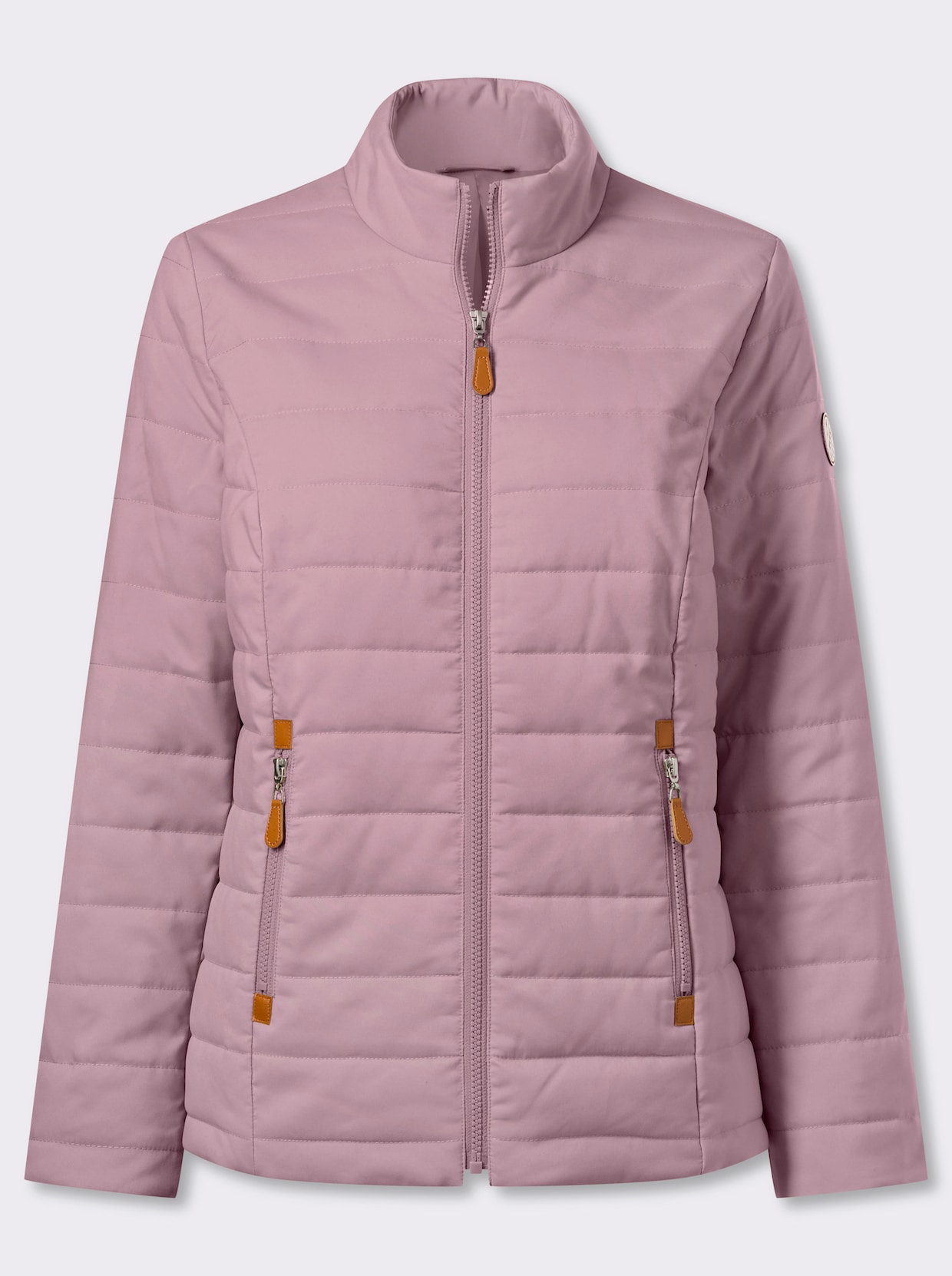 Steppjacke mit Reissverschluss-Taschen - mauve