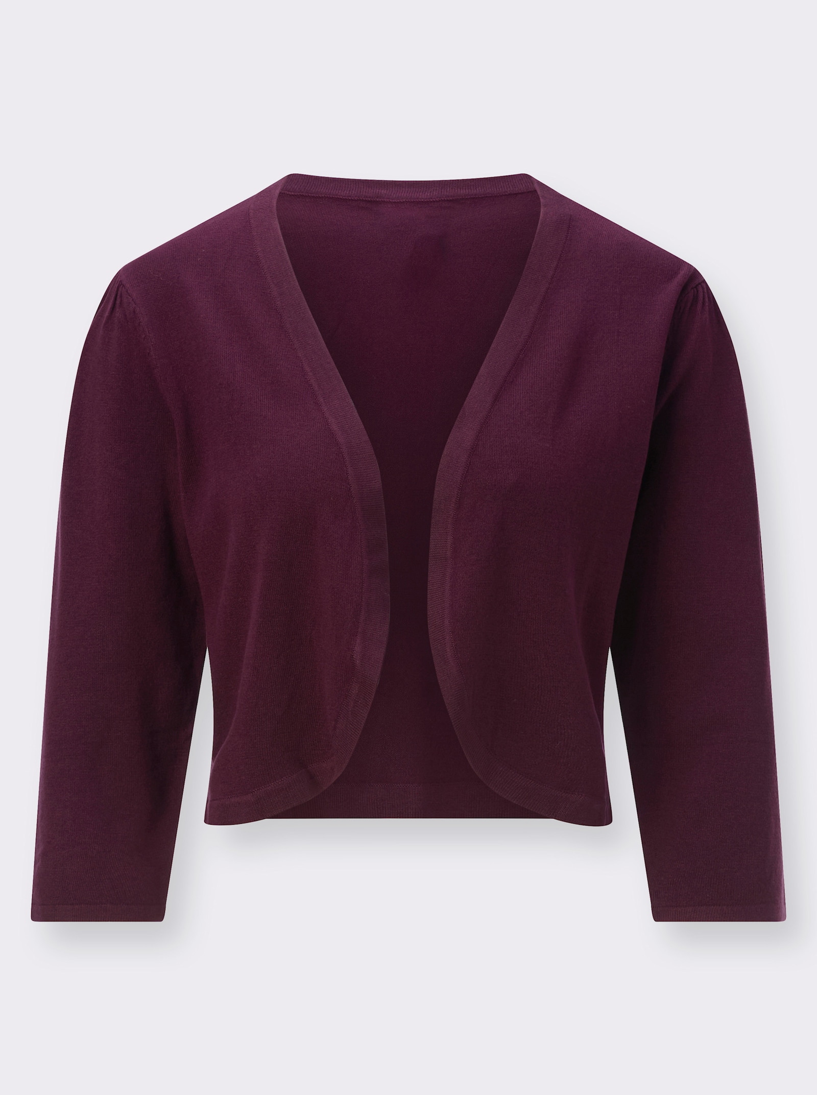 Bolero in Feinstrick-Qualität - burgund
