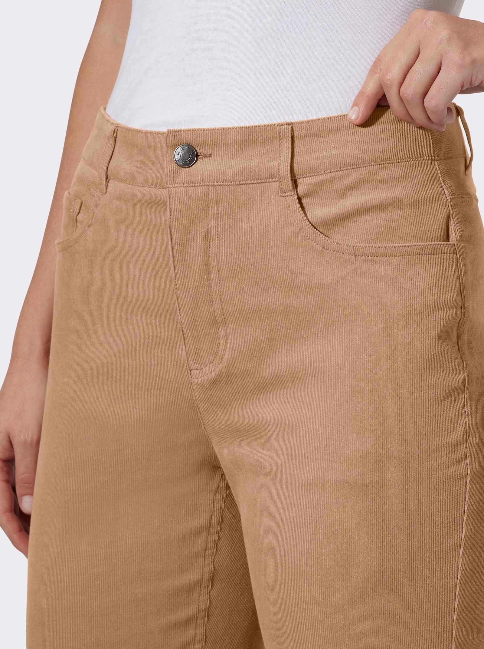 heine Bootcuthose im 5-Pocket Style - camel