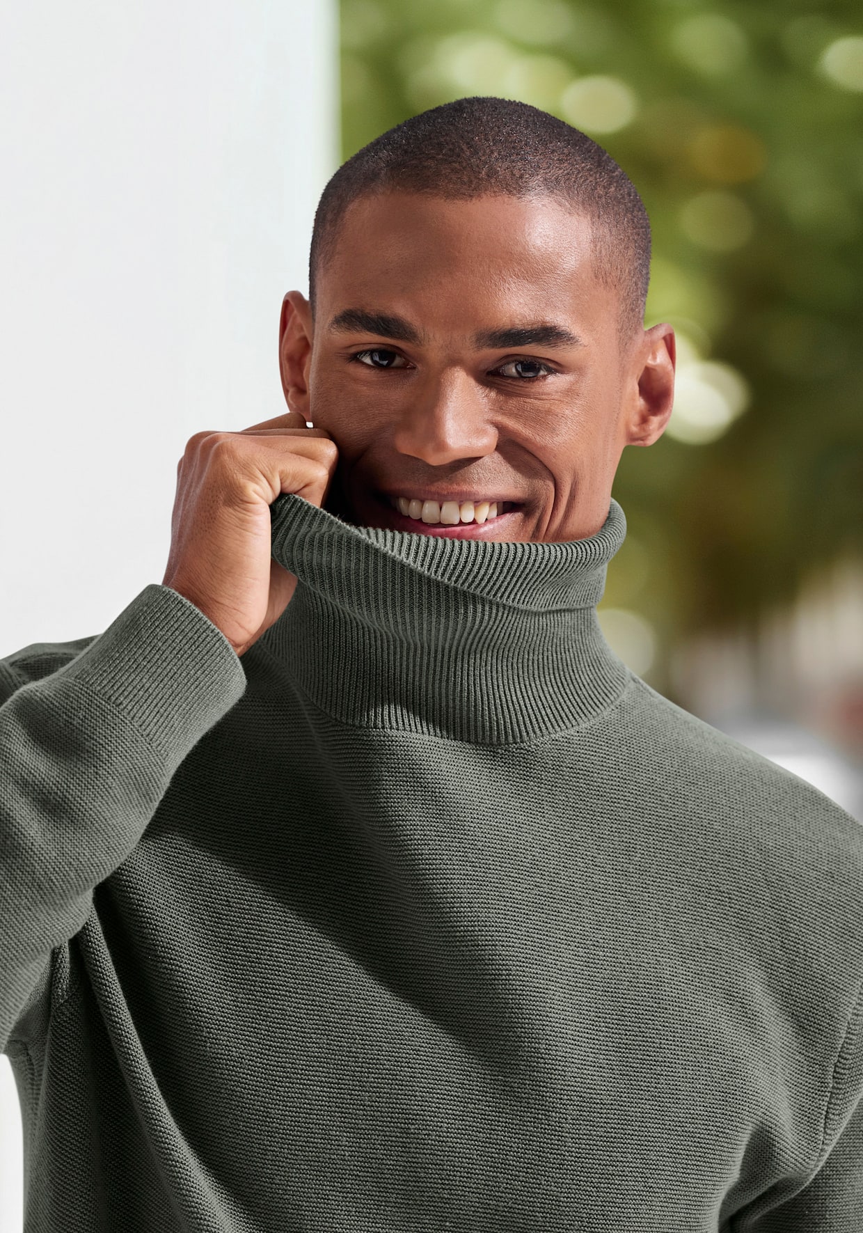 H.I.S Rollkragenpullover - salbei