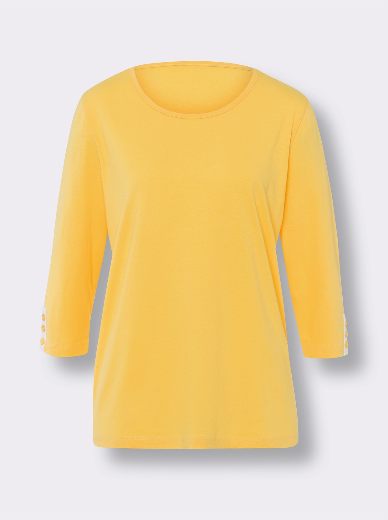 Shirt met 3/4-mouw - geel