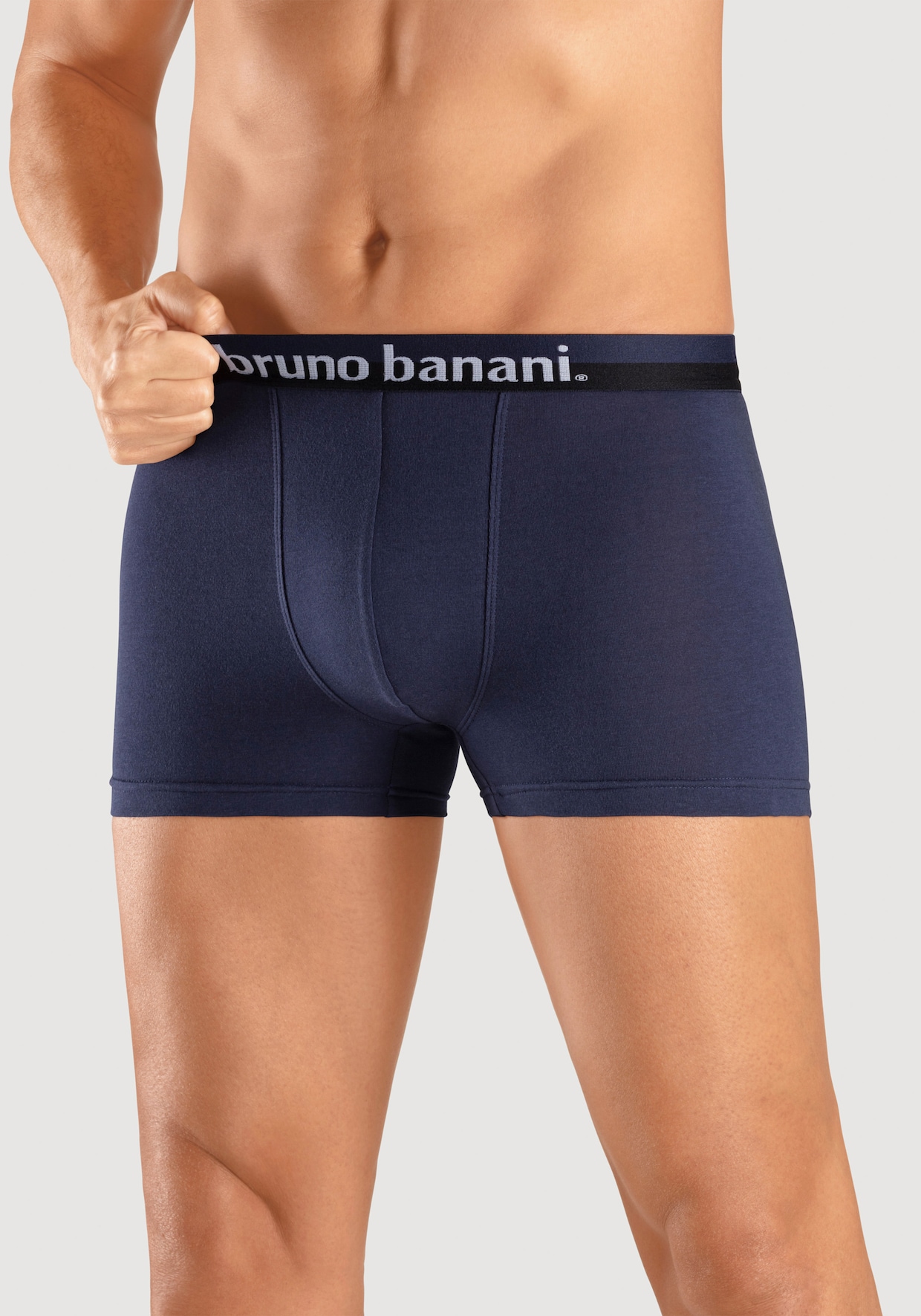 Bruno Banani Boxer - grau-meliert, bordeaux, rot, schwarz