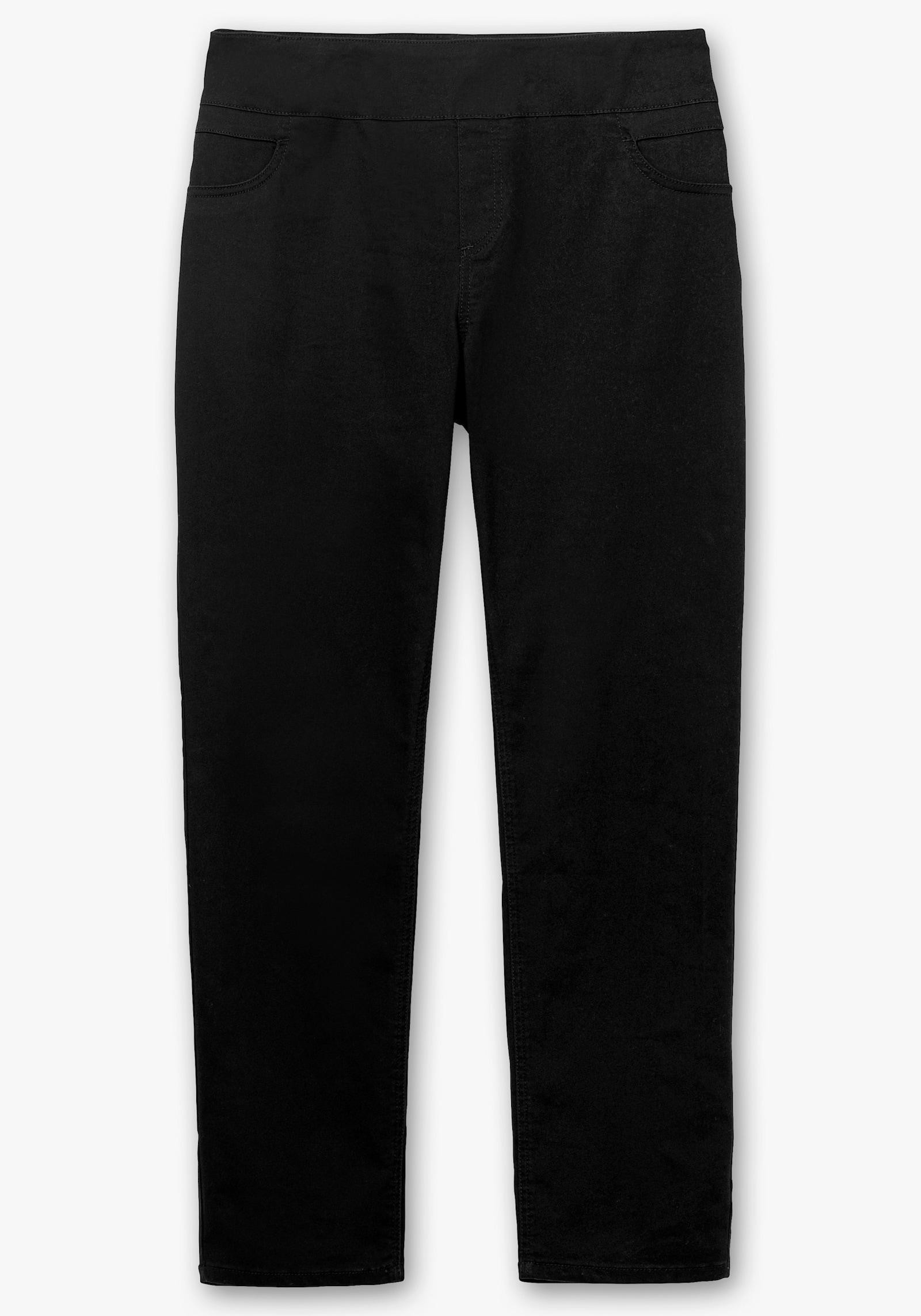 Schlupfhose mit hohem Dehnbund - schwarz