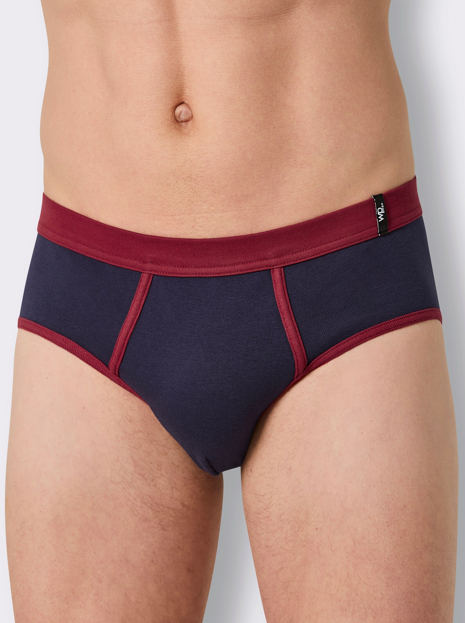 wäschepur men Slip - marine + dunkelrot