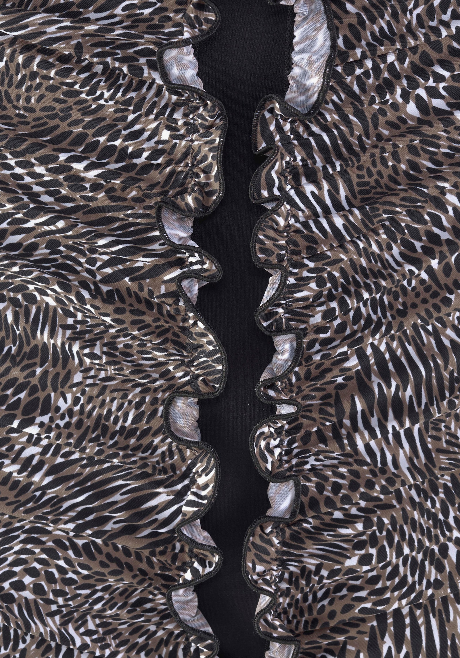 LASCANA Badeanzug - braun-bedruckt