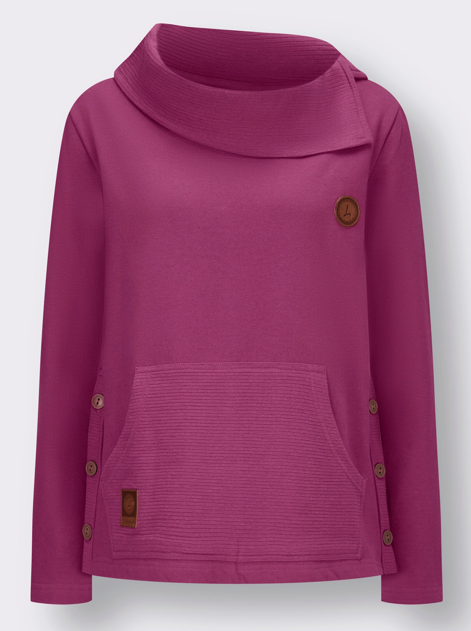 Sweatshirt mit Schalkragen - erika