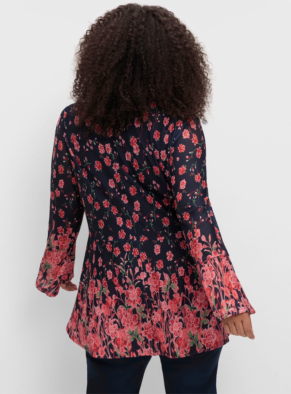sheego by Joe Browns Tuniek - blauw gedessineerd