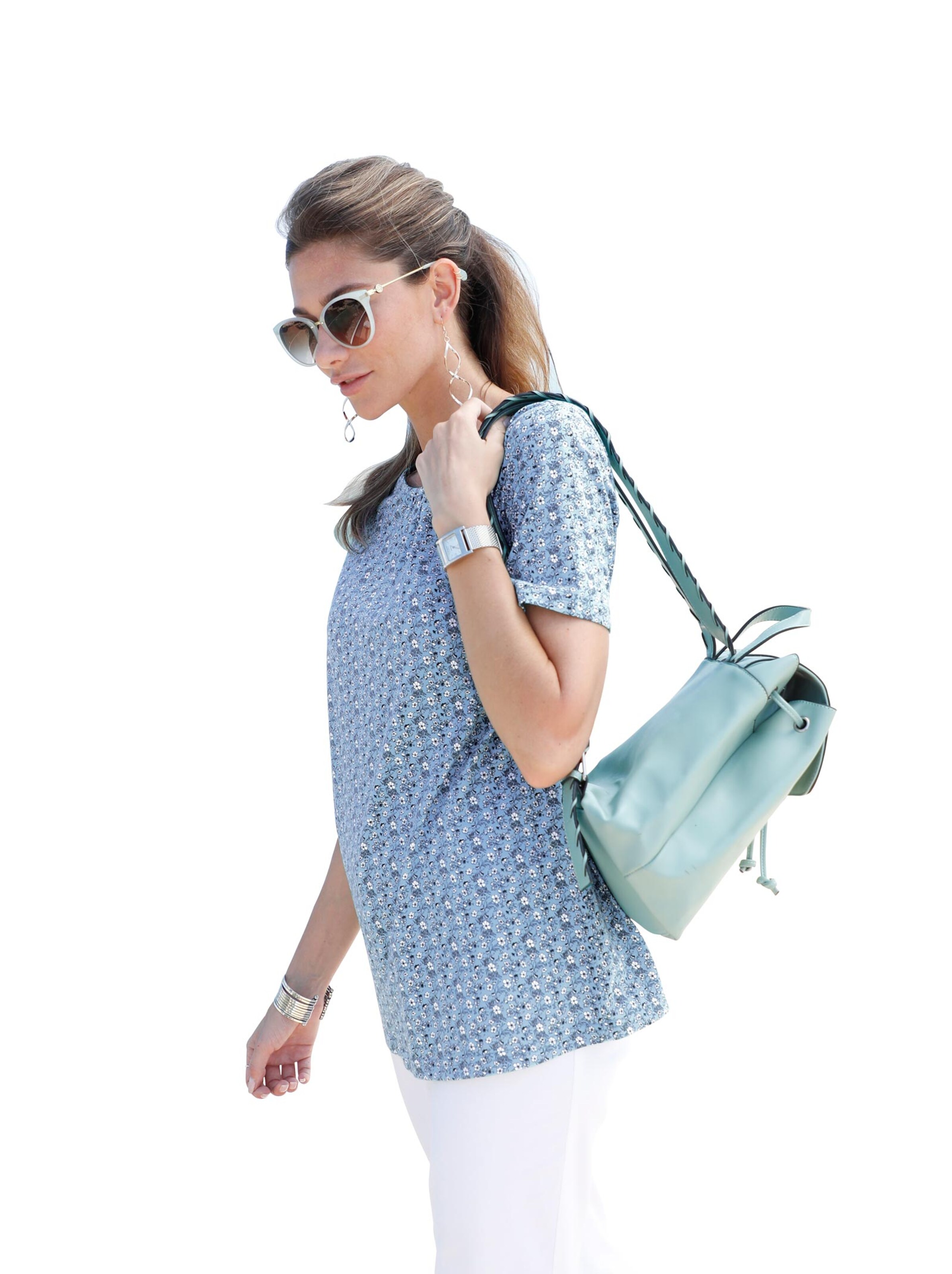 Shirt - bleu-gemustert