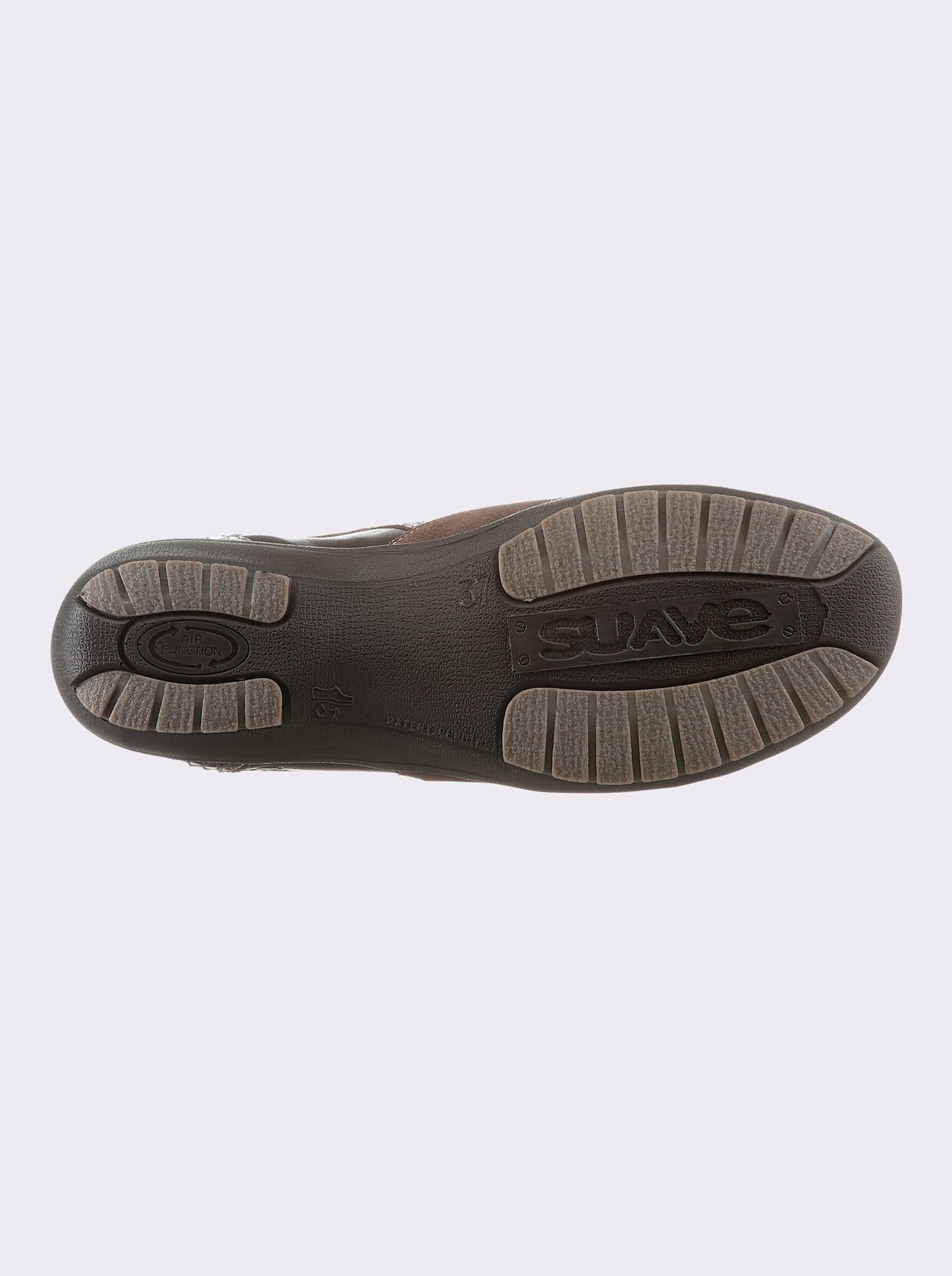 Suave Schnürschuh - braun-taupe